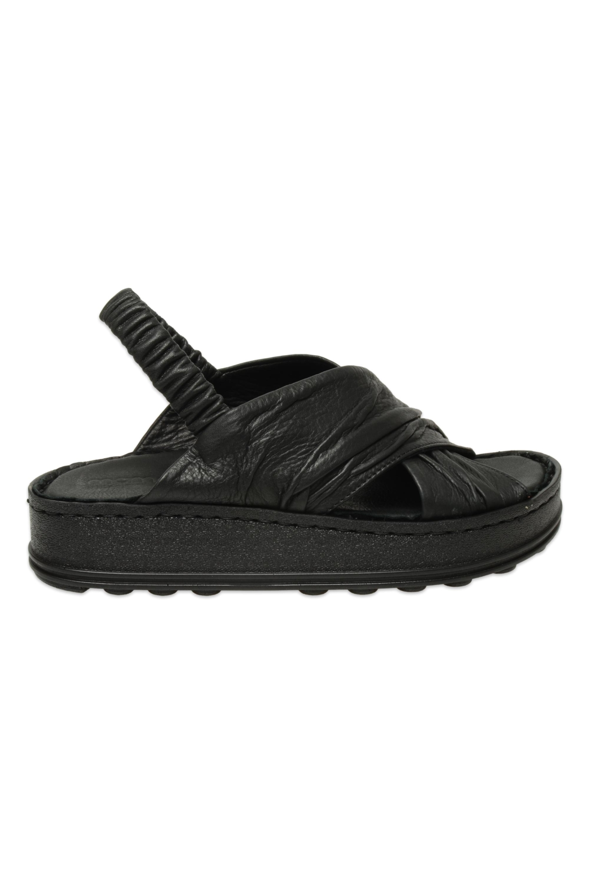 D25Ys-2585Z Günlük Siyah Kadın Sandalet - Görsel 3