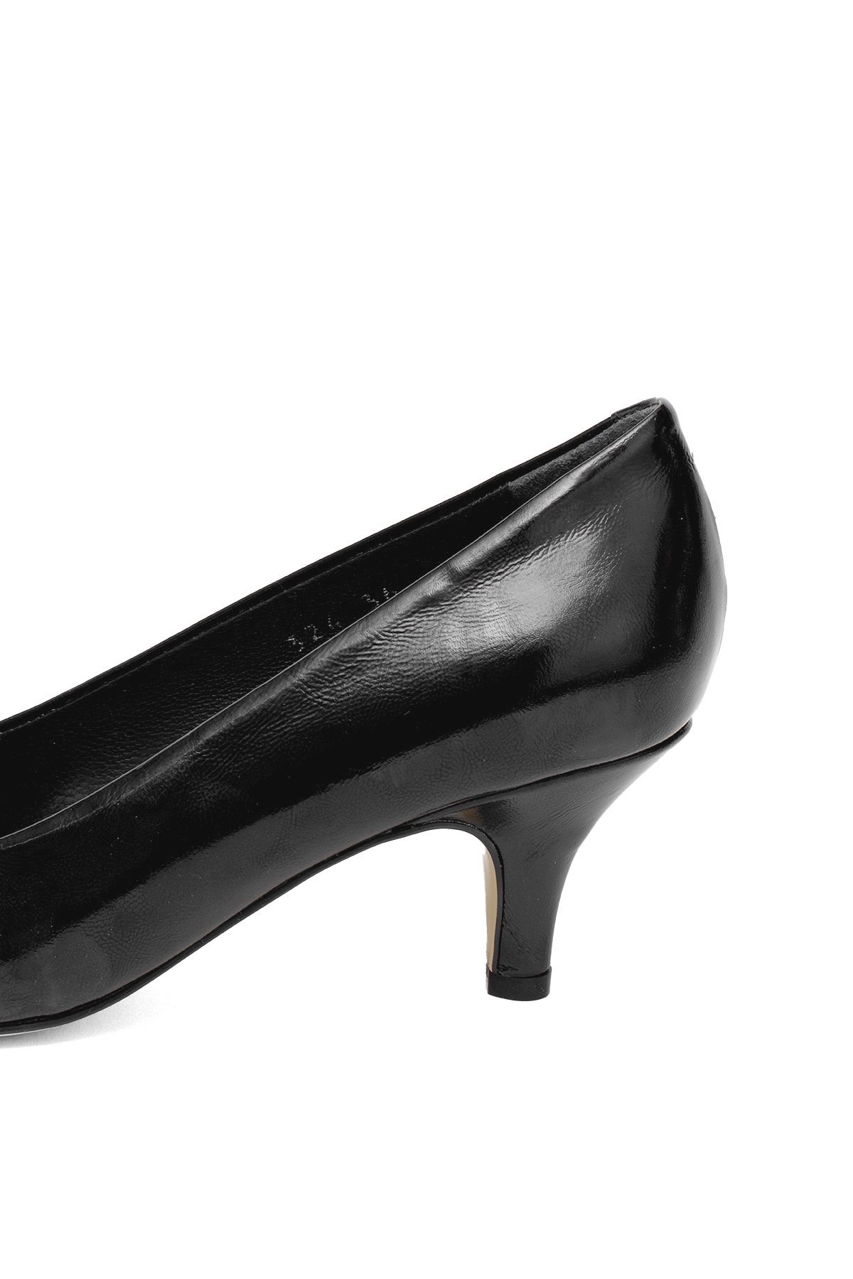 Elit Elysia Kadın Hakiki Rugan Deri Stiletto Siyah - Görsel 9