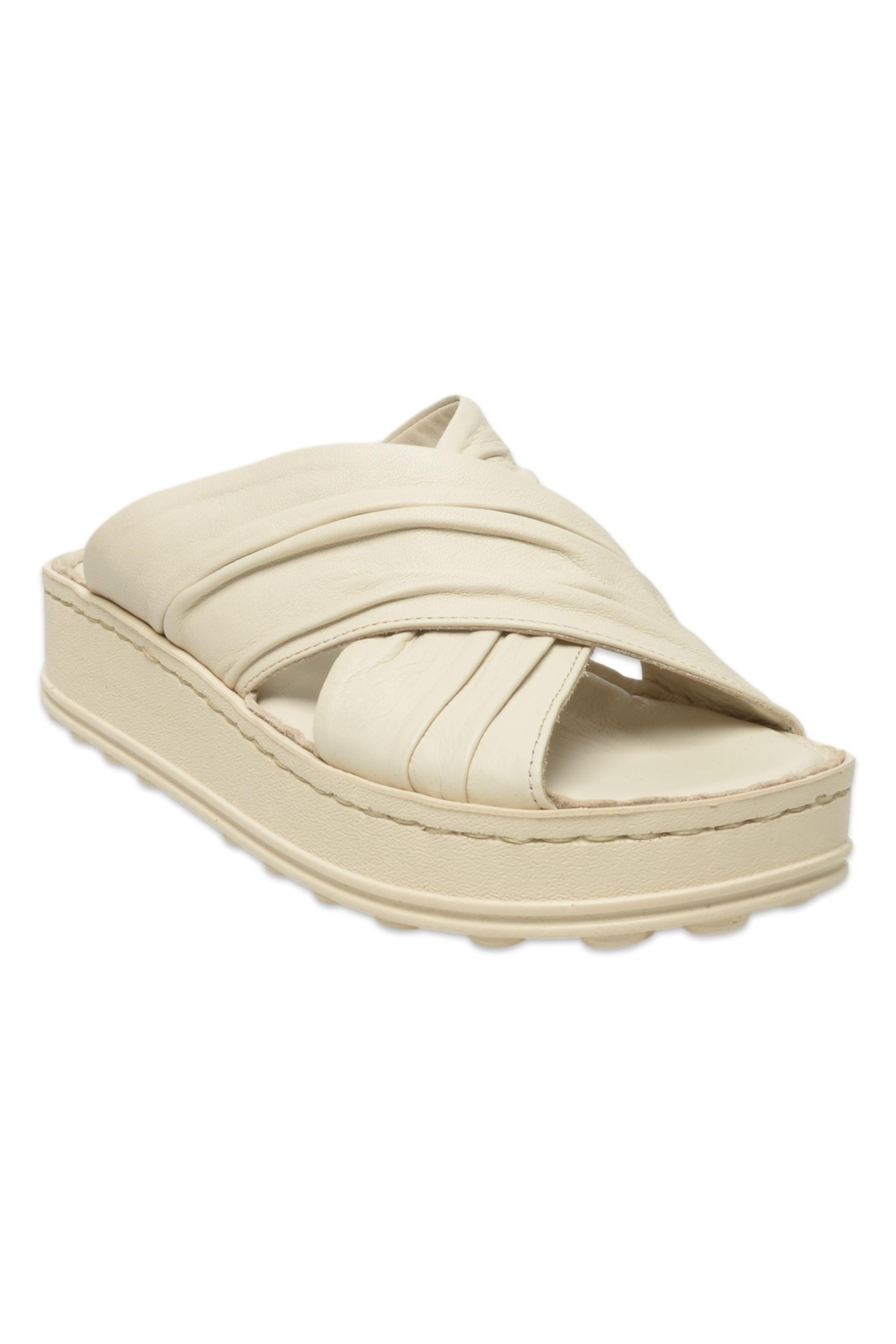 D25Yt-1430 Günlük Krem Kadın Terlik - Görsel 2