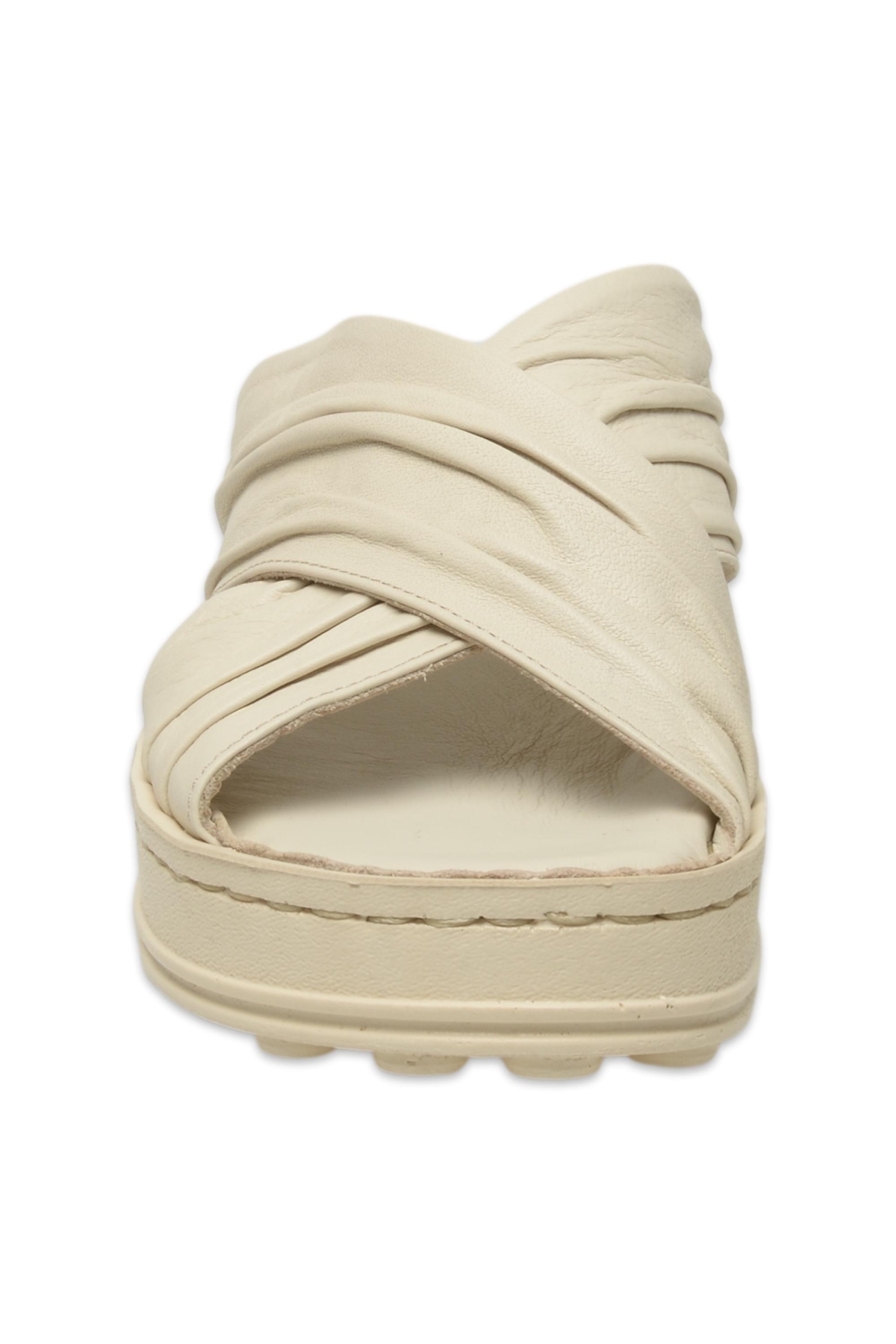 D25Yt-1430 Günlük Krem Kadın Terlik - Görsel 4