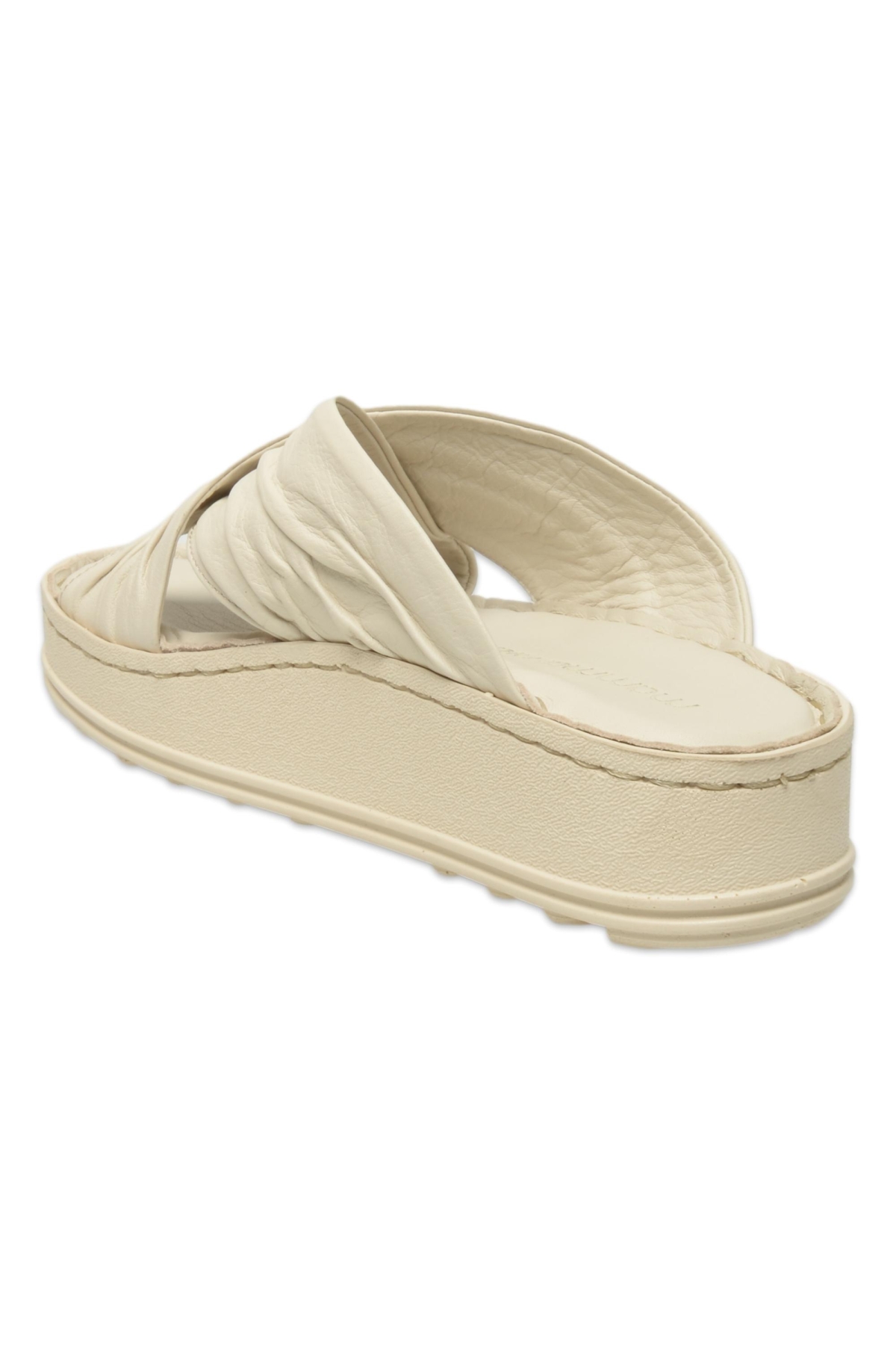 D25Yt-1430 Günlük Krem Kadın Terlik - Görsel 5