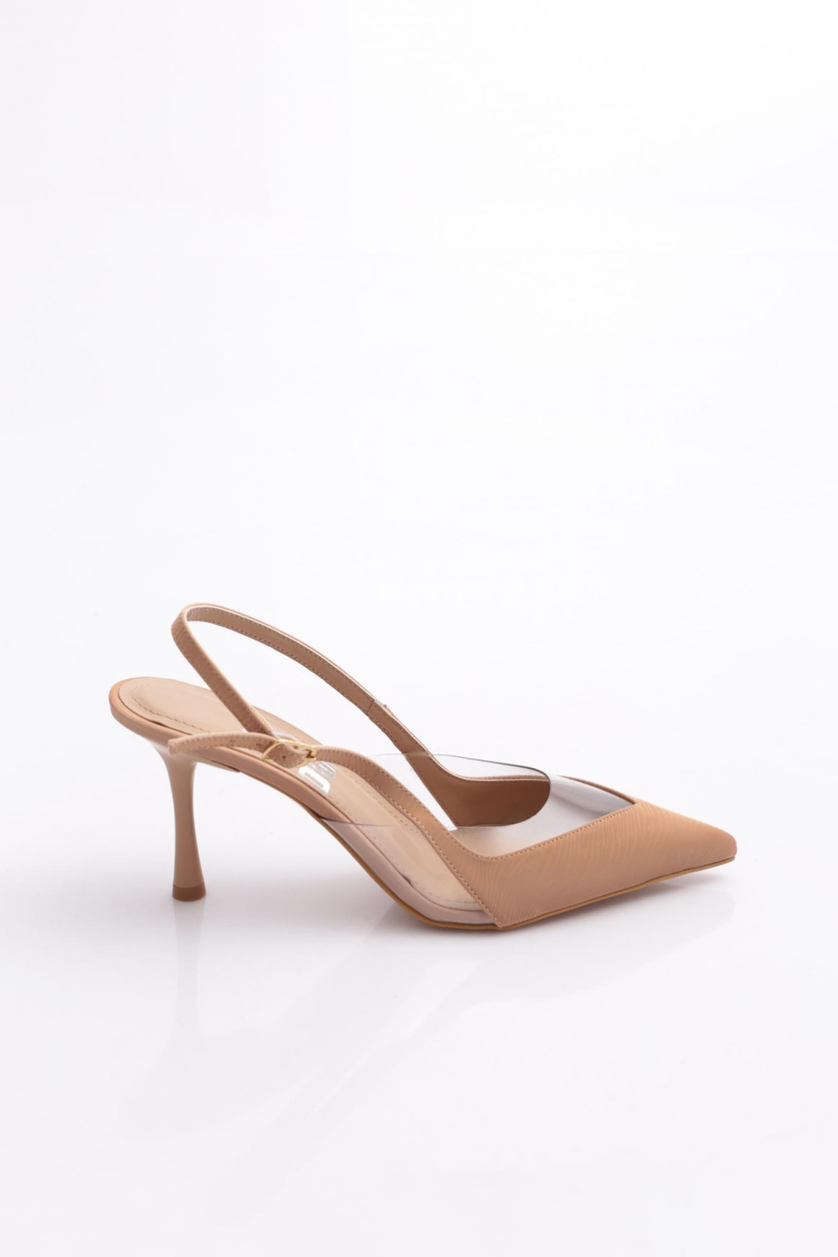 7020 Kadin Arkasi Açik Topuklu Ayakkabi - Görsel 2