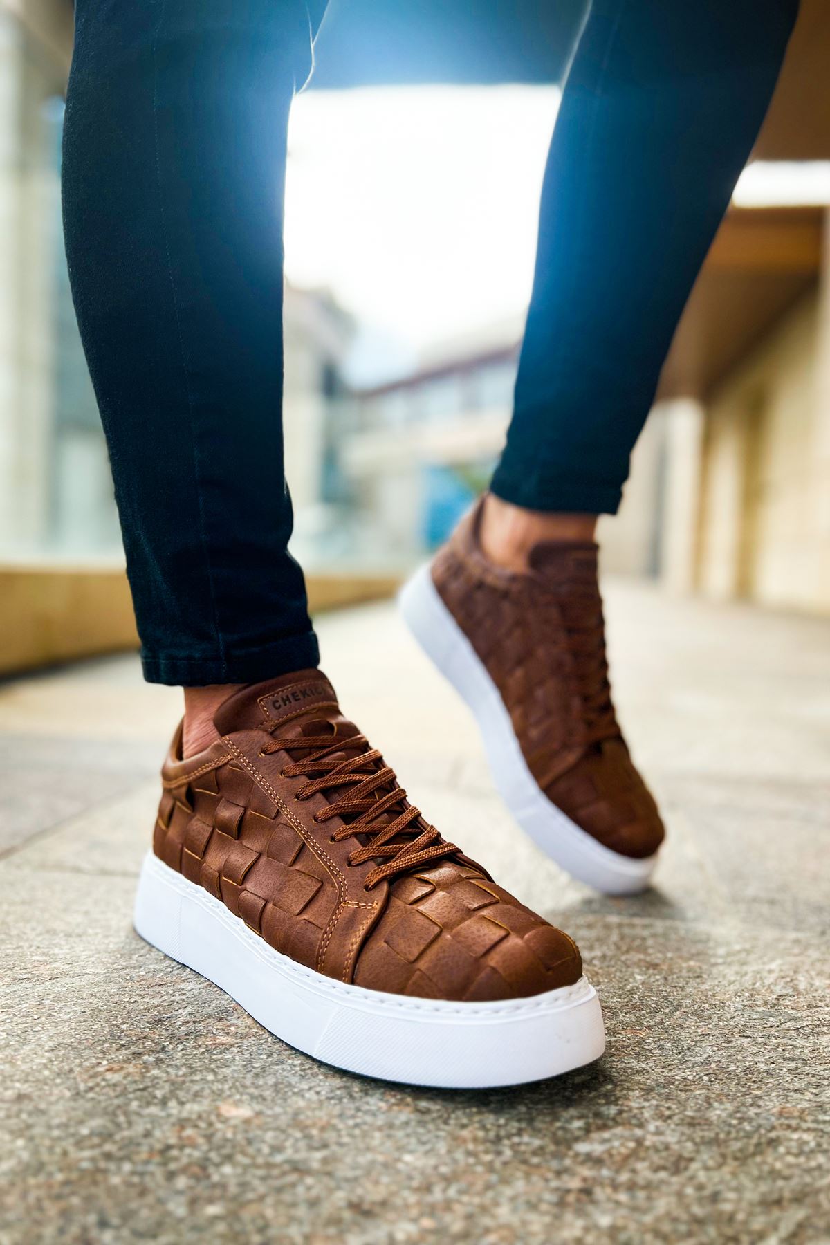 Bağcıklı Erkek Günlük Ayakkabı Taba - Görsel 3