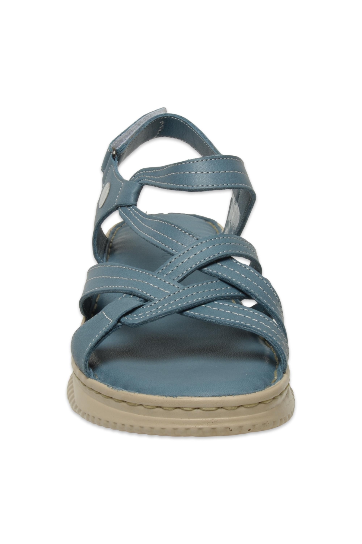 D25Ys-2855 Günlük Mavi Kadın Sandalet - Görsel 4