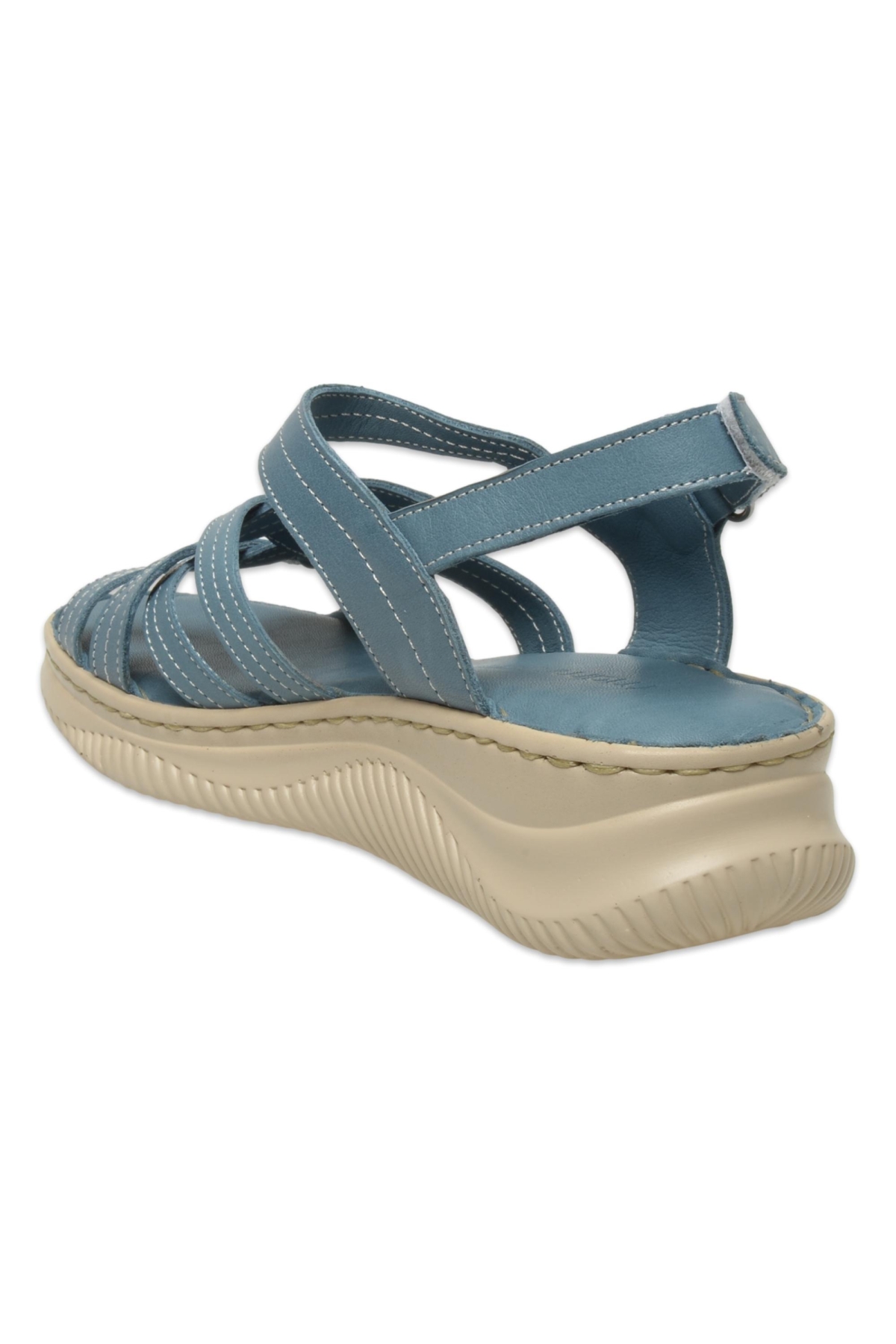 D25Ys-2855 Günlük Mavi Kadın Sandalet - Görsel 5