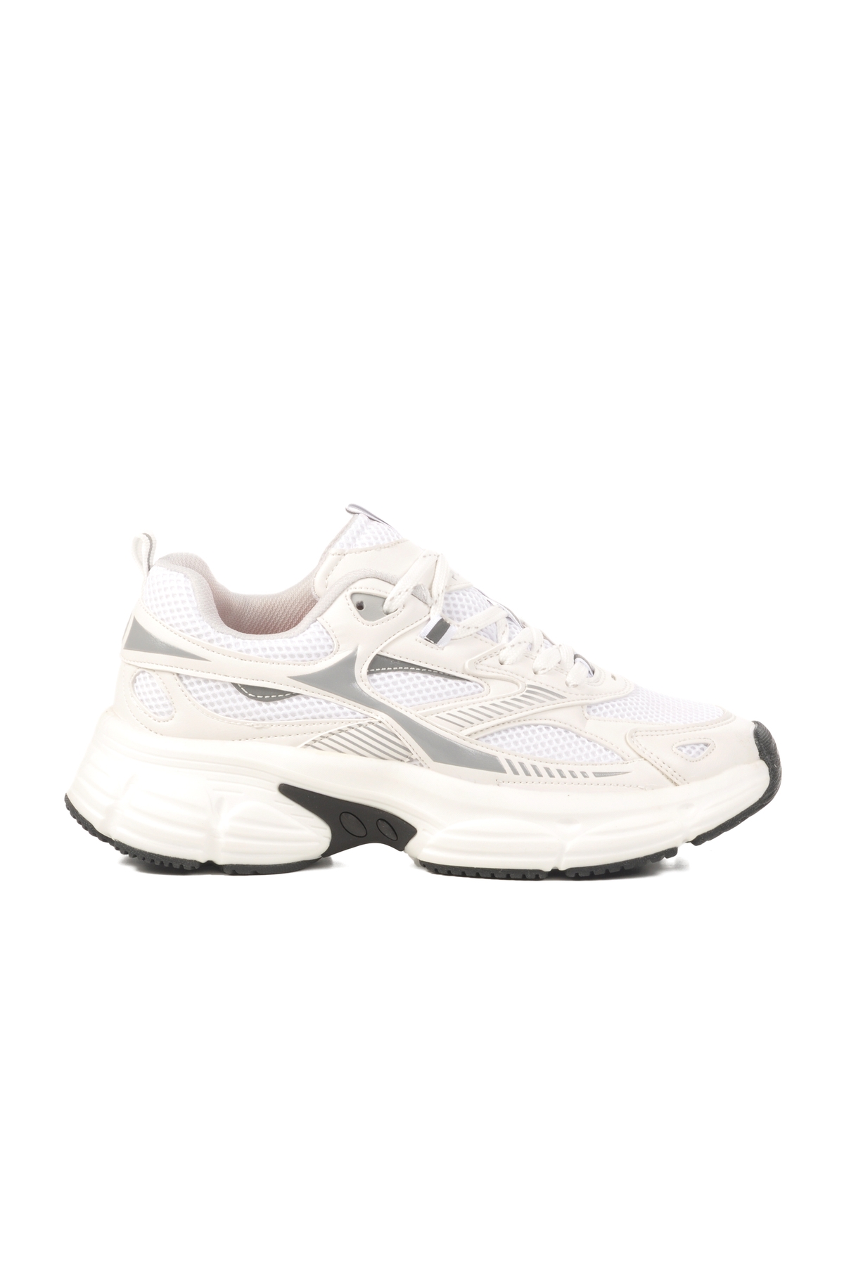 Beyaz Fileli Kadın Spor Ayakkabı - Görsel 2
