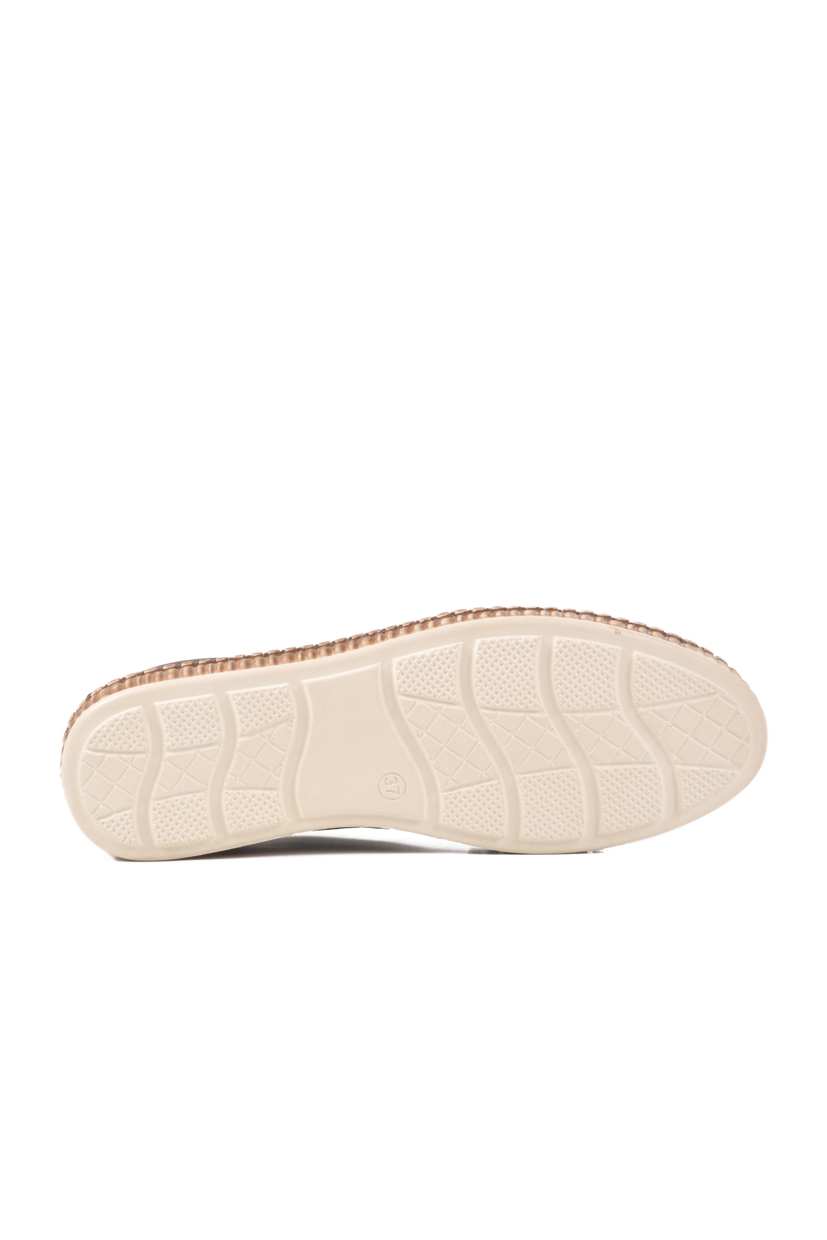 Siyah Hakiki Deri Kadın Casual Ayakkabı - Görsel 6