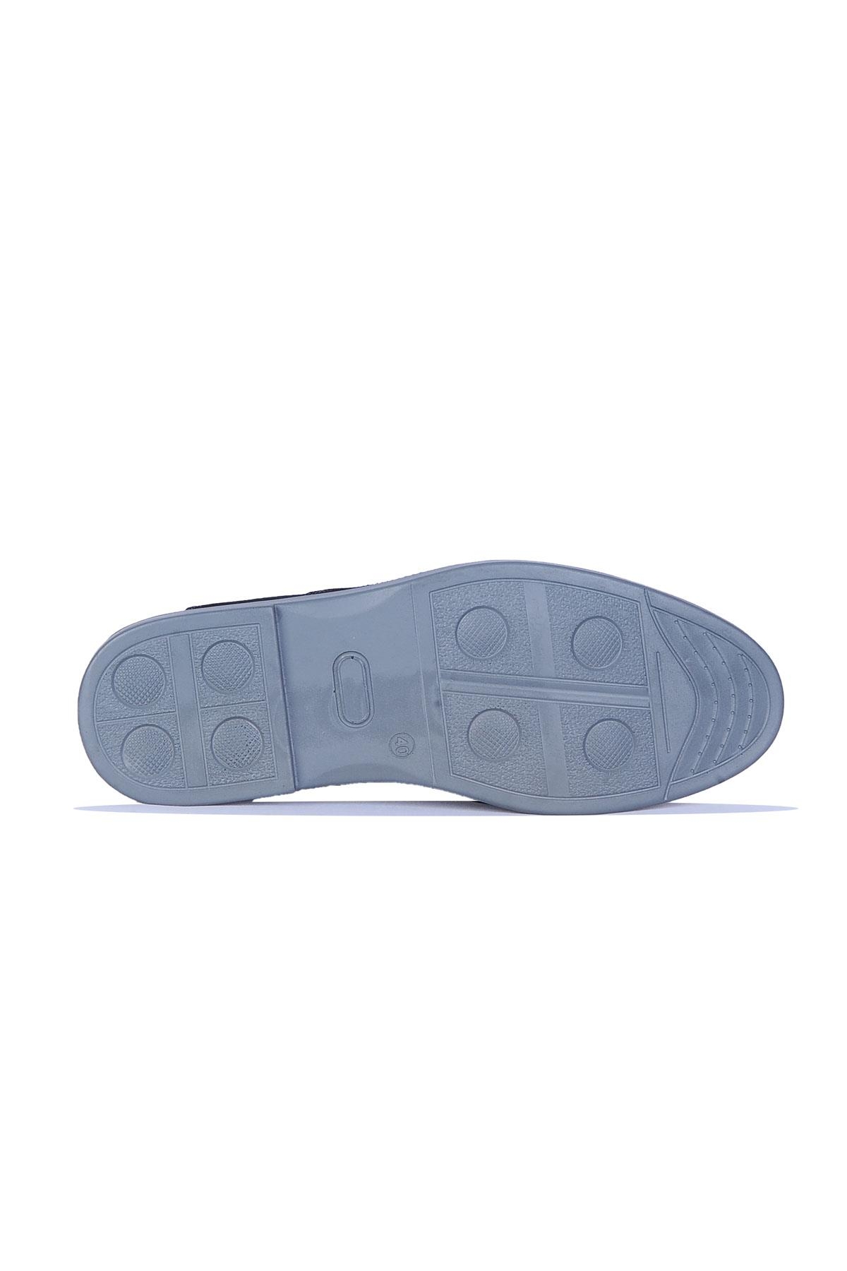 25-Çpr1 Siyah Nubuk Deri Erkek Klasik Ayakkabı - Görsel 4