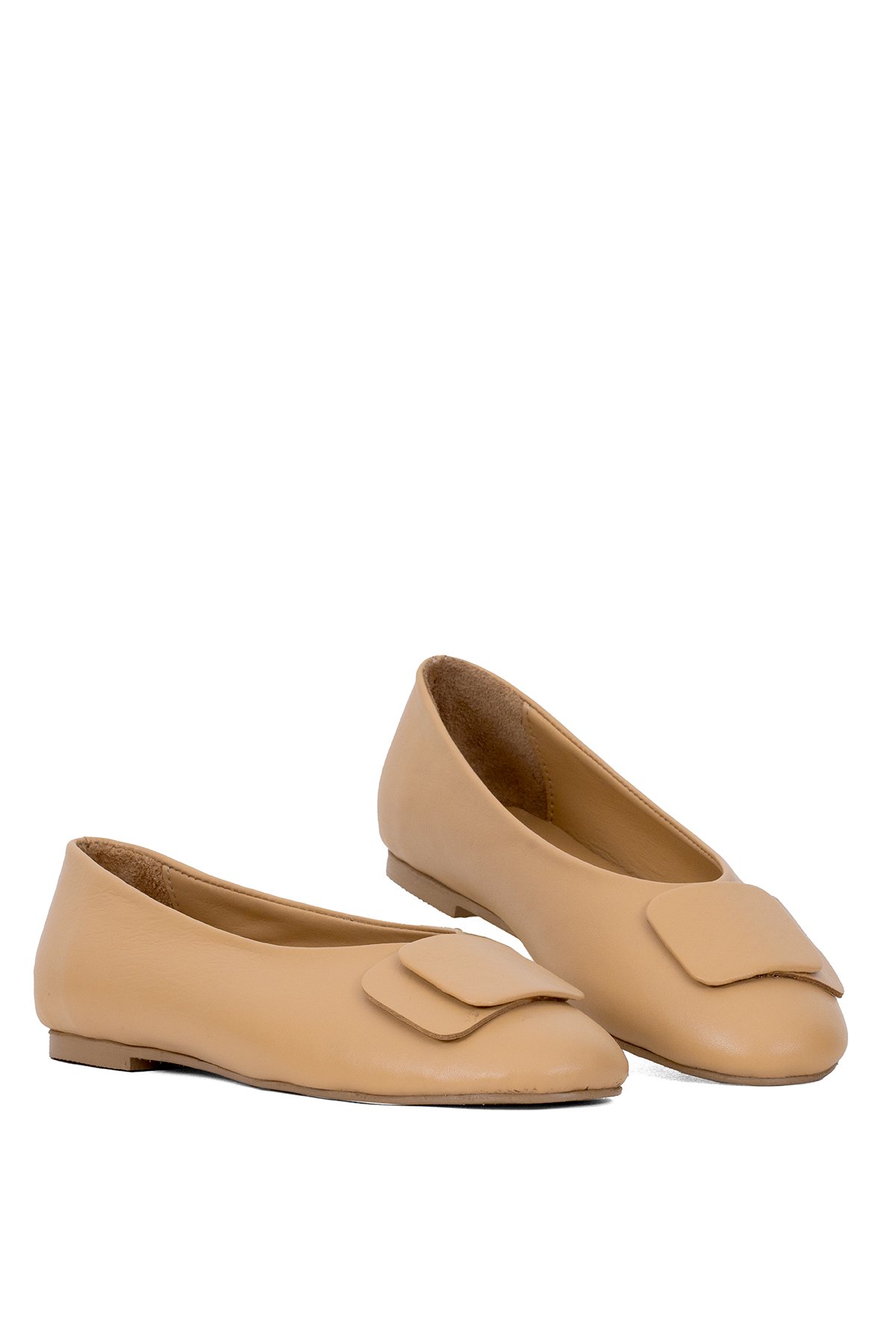 Elit Nova Kadın Hakiki Deri Babet Camel - Görsel 6