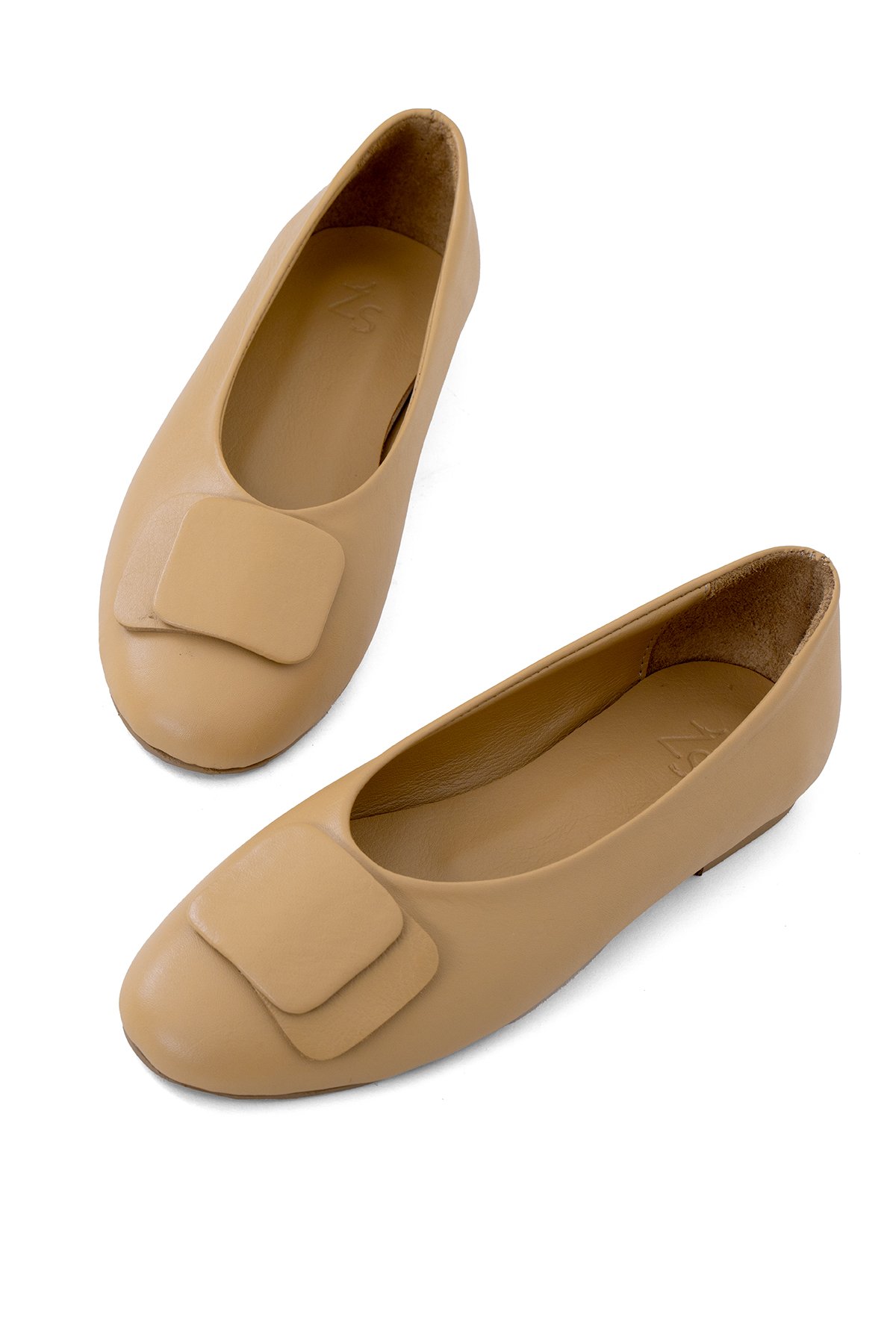 Elit Nova Kadın Hakiki Deri Babet Camel - Görsel 7