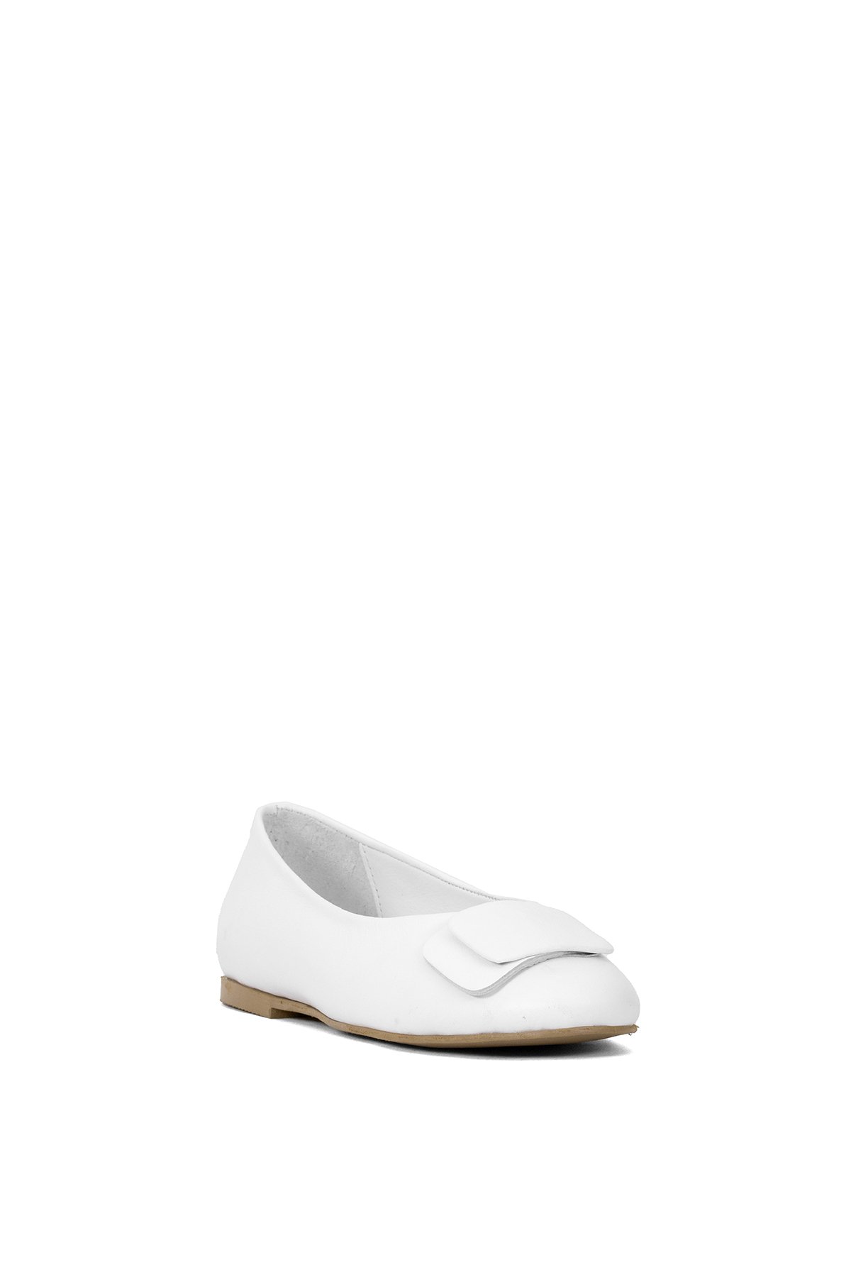 Elit Nova Kadın Hakiki Deri Babet Beyaz - Görsel 3