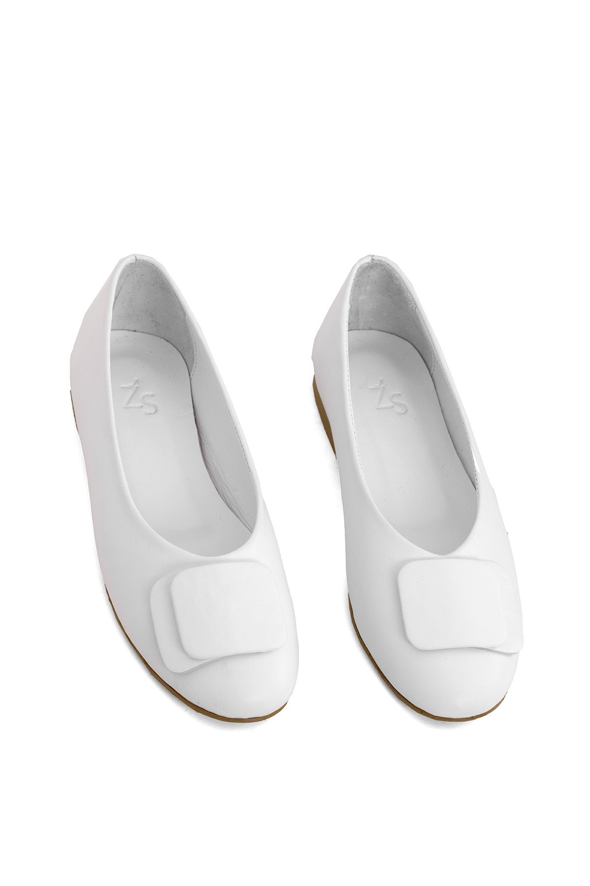 Elit Nova Kadın Hakiki Deri Babet Beyaz - Görsel 7