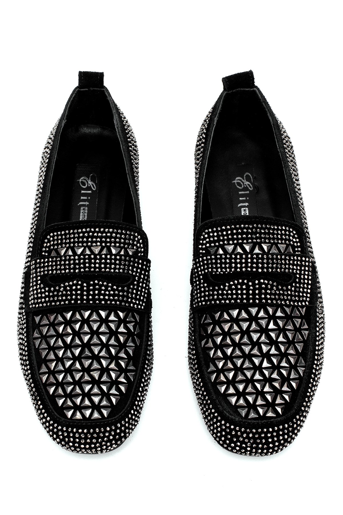 Elit Liora Kadın Hakiki Deri Troklu Babet Siyah - Görsel 4