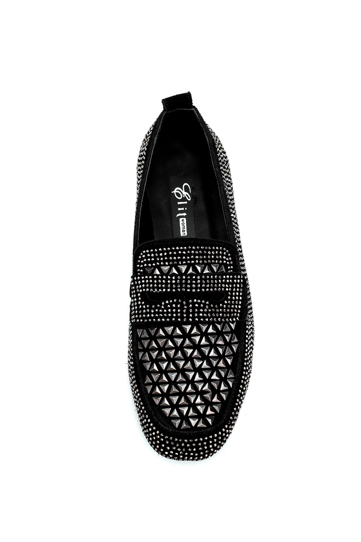 Elit Liora Kadın Hakiki Deri Troklu Babet Siyah - Görsel 7