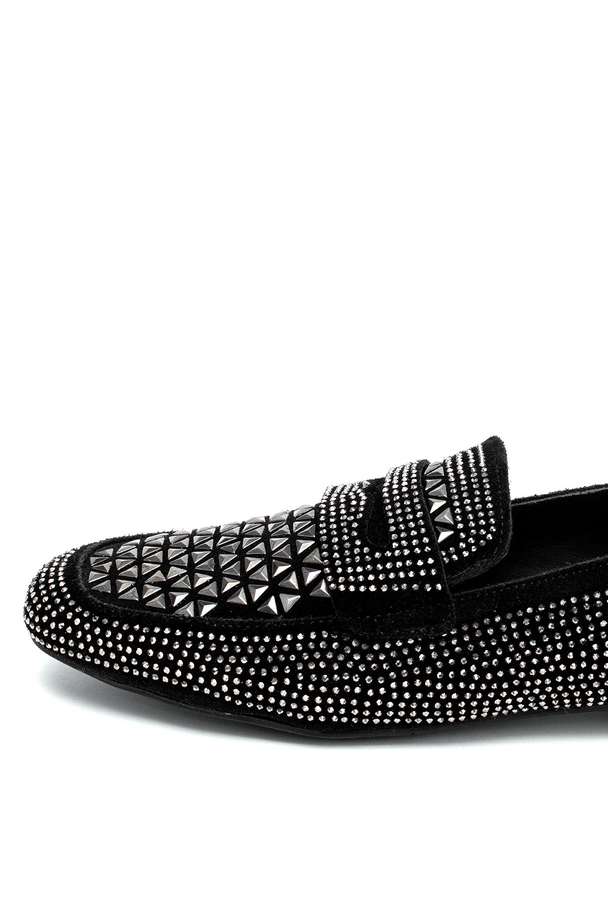 Elit Liora Kadın Hakiki Deri Troklu Babet Siyah - Görsel 8