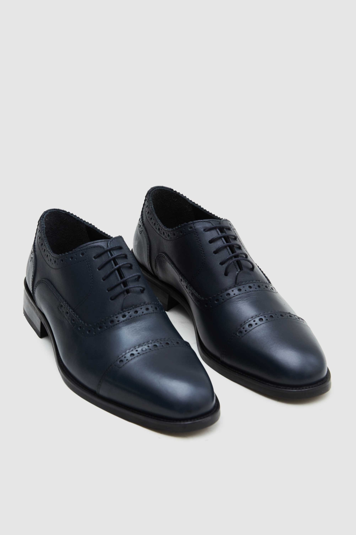 Ds Damat Lacivert Hakiki Deri Ayakkabi - Görsel 2