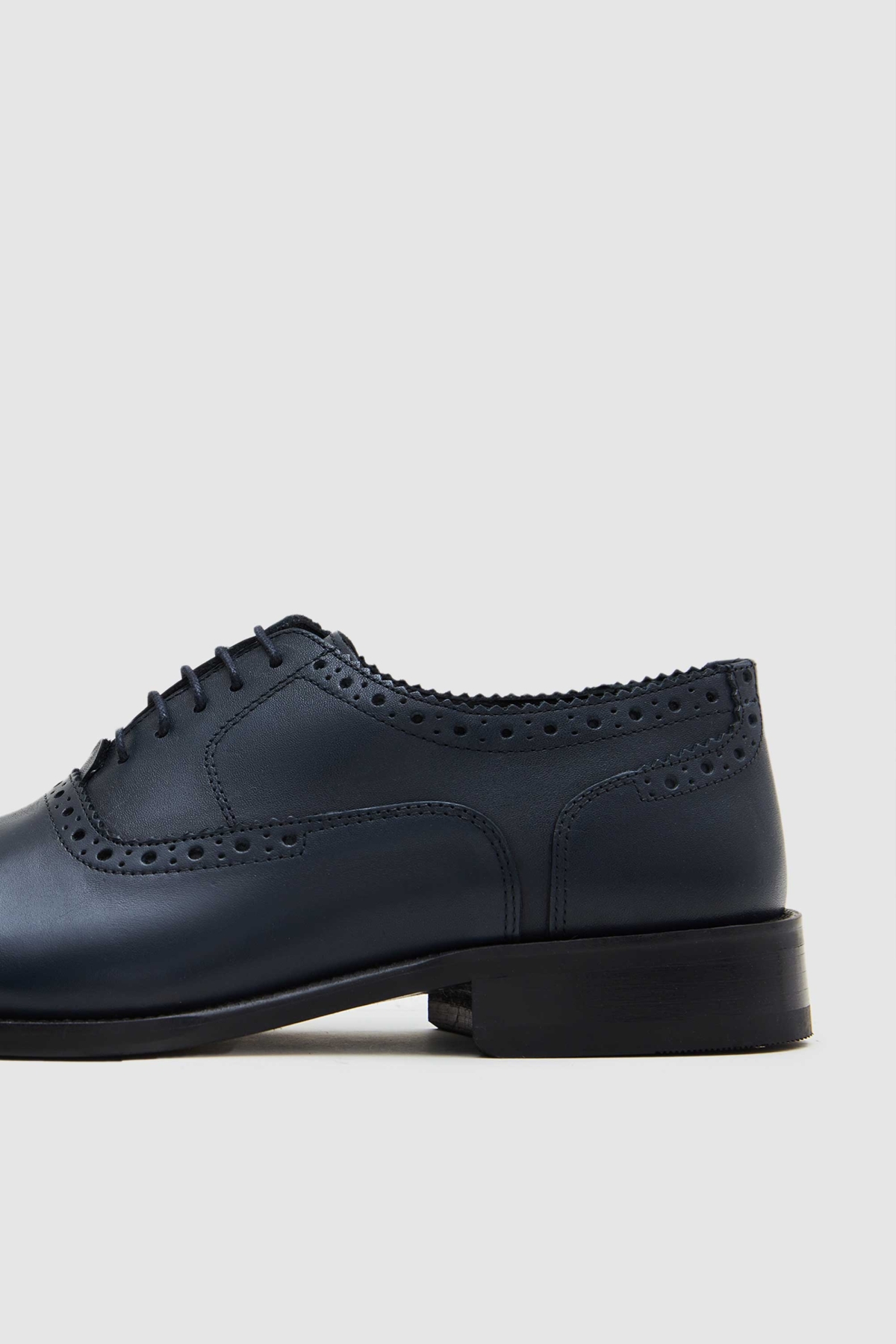 Ds Damat Lacivert Hakiki Deri Ayakkabi - Görsel 4