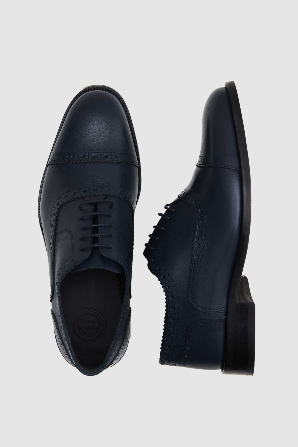 Ds Damat Lacivert Hakiki Deri Ayakkabi - Görsel 6