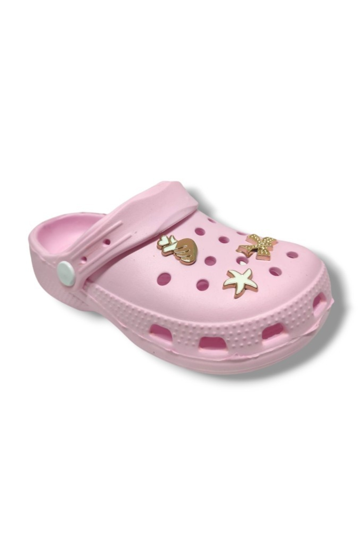 LR-300-25 Eva Yıldız Kurdale Tokalı Sabo Kız Çocuk Terlik 31-35 - Görsel 2