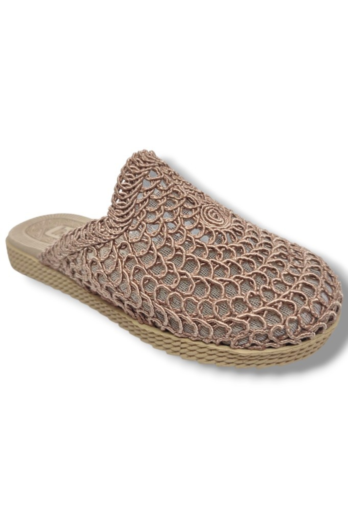 9985-25 Örgülü Anatomik Sabo Kadın Terlik - Görsel 2