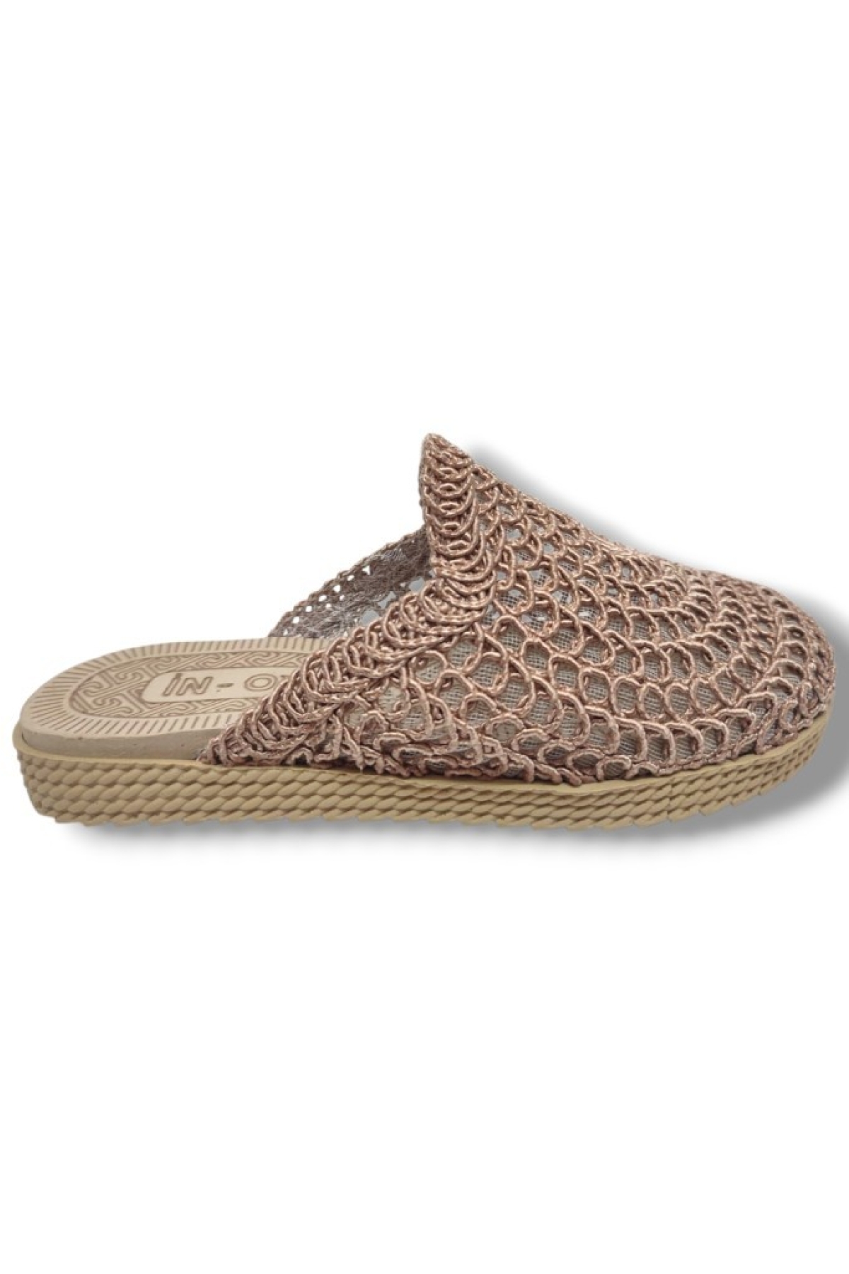 9985-25 Örgülü Anatomik Sabo Kadın Terlik - Görsel 3
