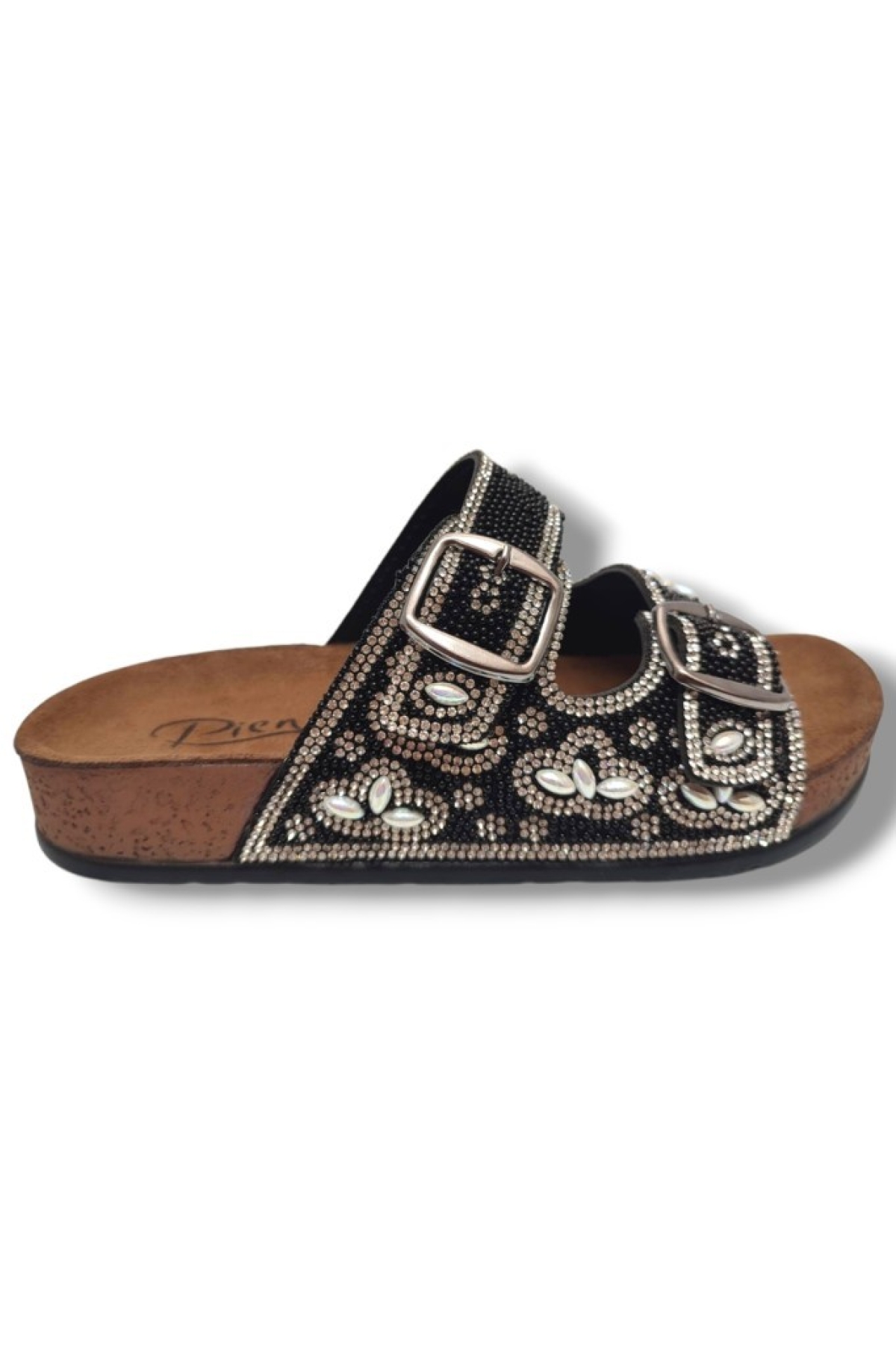 20054-007-25 Anatomik Boncuk Taşli Kadın Terlik - Görsel 3