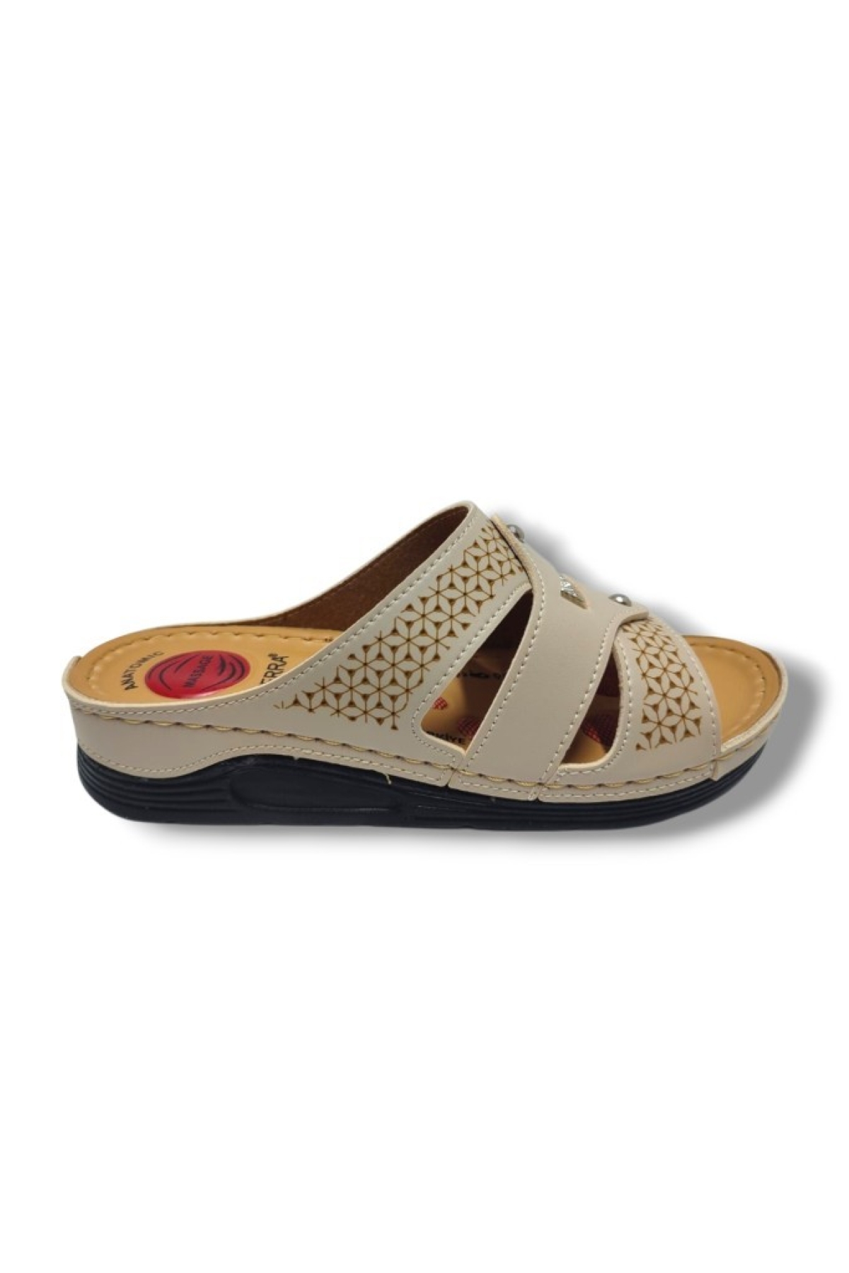 635-25 Anatomik Masaj Taban Taşlı Kadın Terlik - Görsel 3