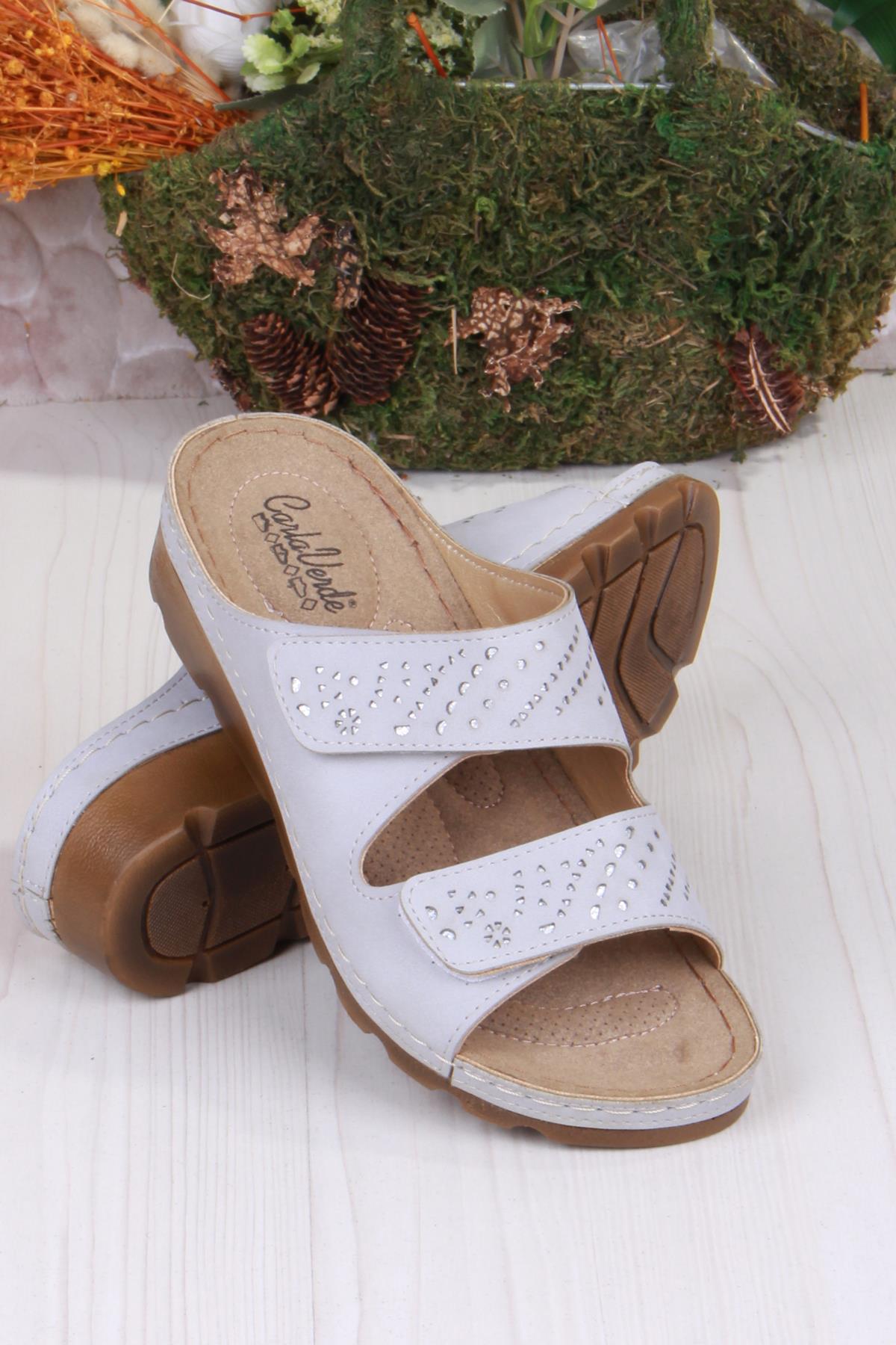 160161 Gri Rahat Esnek Anatomik Kadın Terlik - Görsel 3