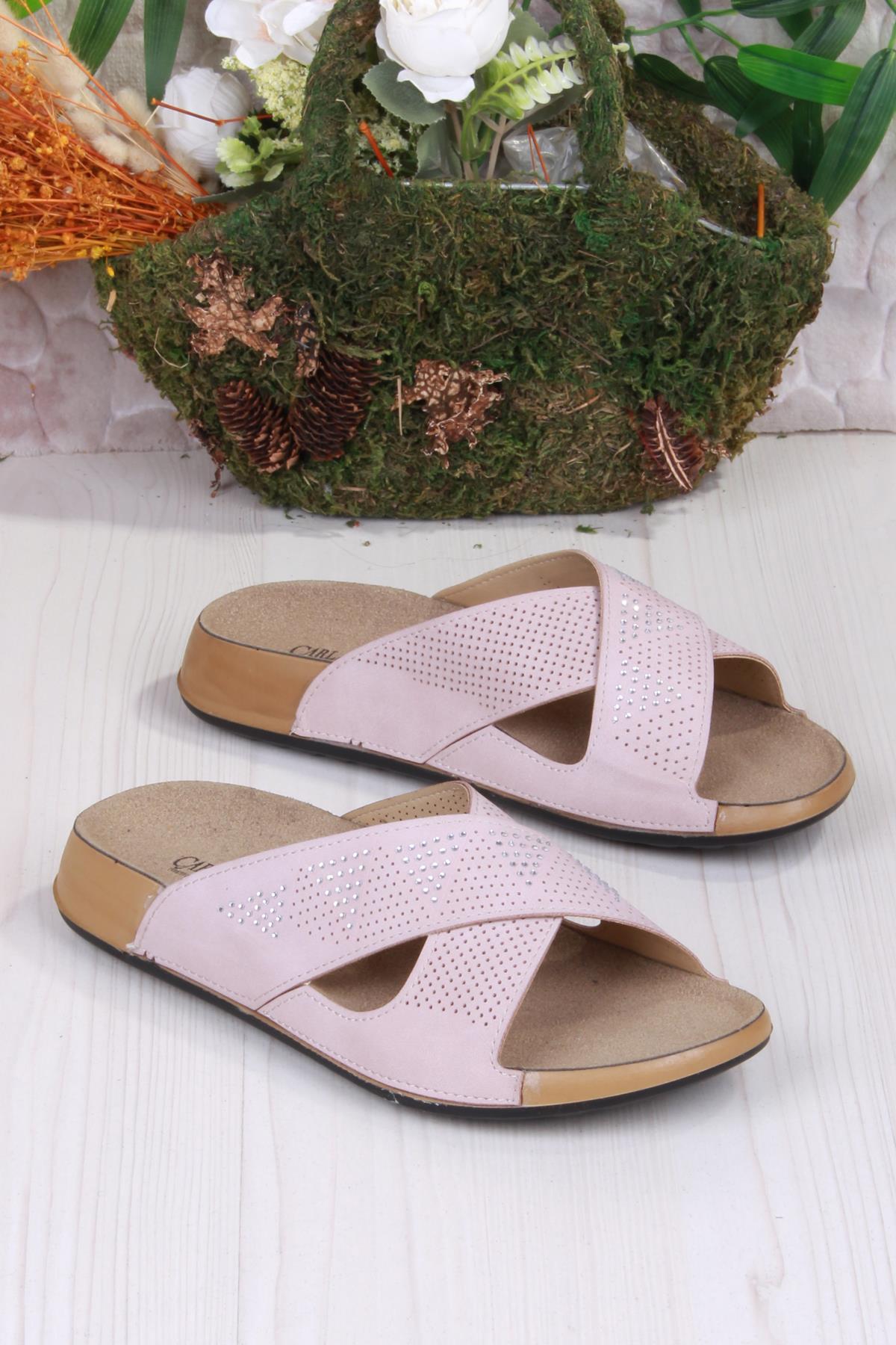 223808 Pudra Rahat Esnek Anatomik Kadın Terlik - Görsel 3