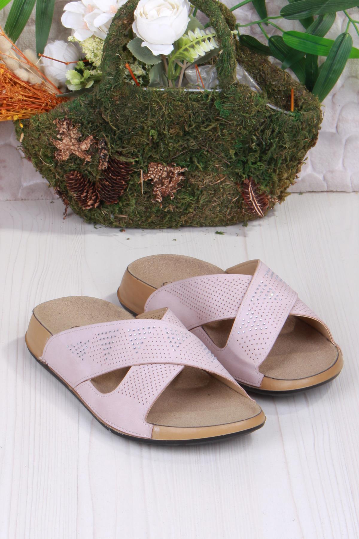 223808 Pudra Rahat Esnek Anatomik Kadın Terlik - Görsel 5