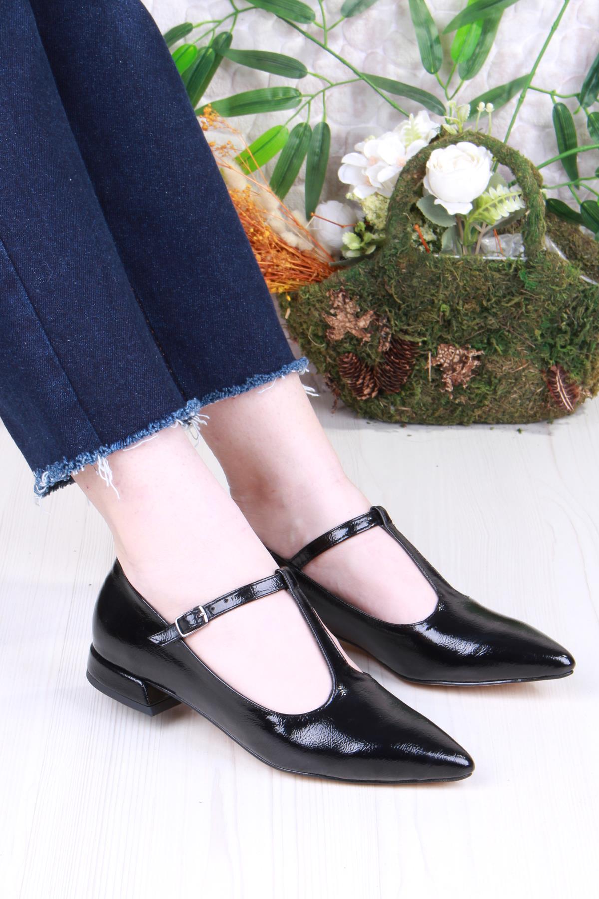 35697 Witty Rugan Şık Rahat Sivri Burun Kadın Babet - Görsel 2