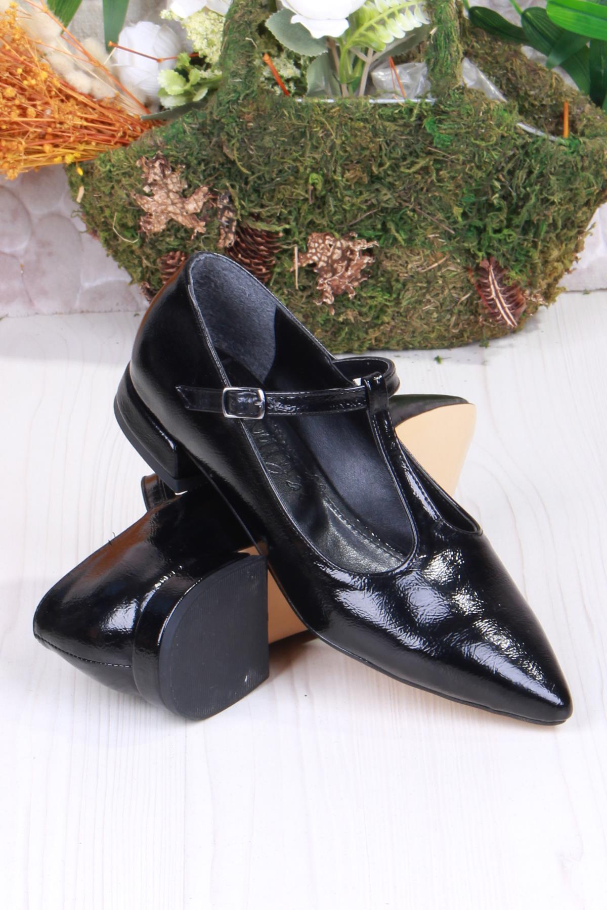 35697 Witty Rugan Şık Rahat Sivri Burun Kadın Babet - Görsel 4