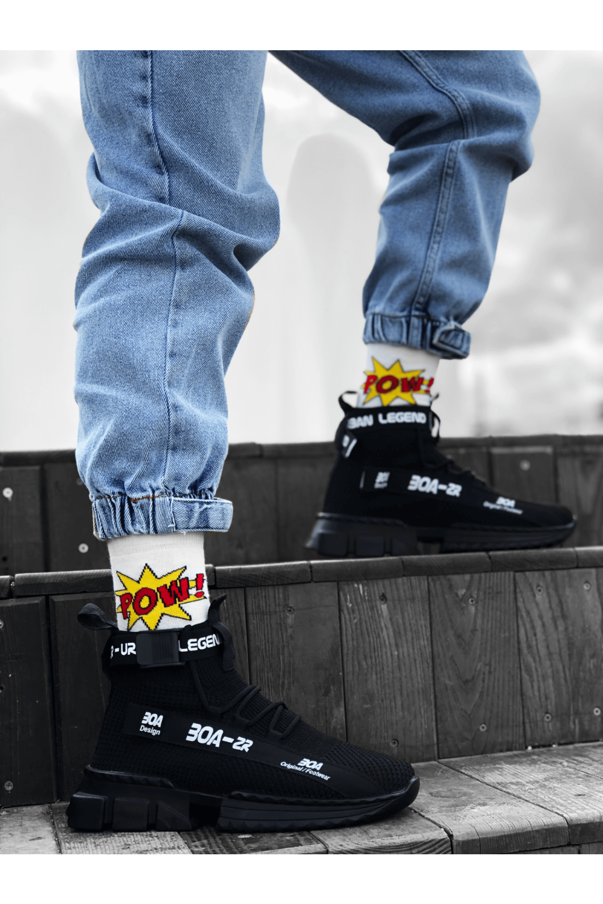 Tarz Spor Bot SİYAH (SİYAH TABAN) - Görsel 4