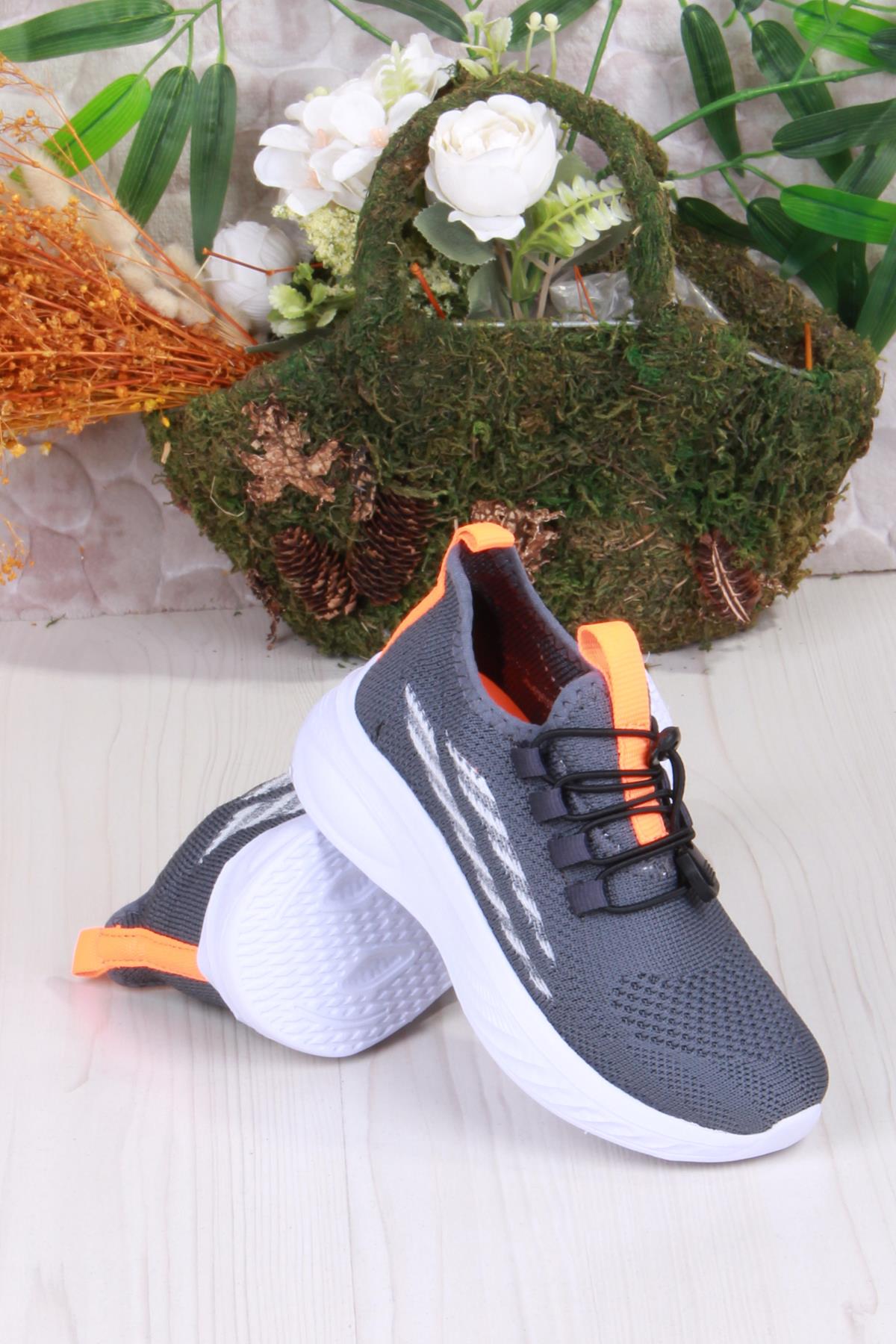 051507 Gossi Rahat Esnek Hafif Bağçıksız Tekstil Delikli Erkek Çocuk Ayakkabı - Görsel 3