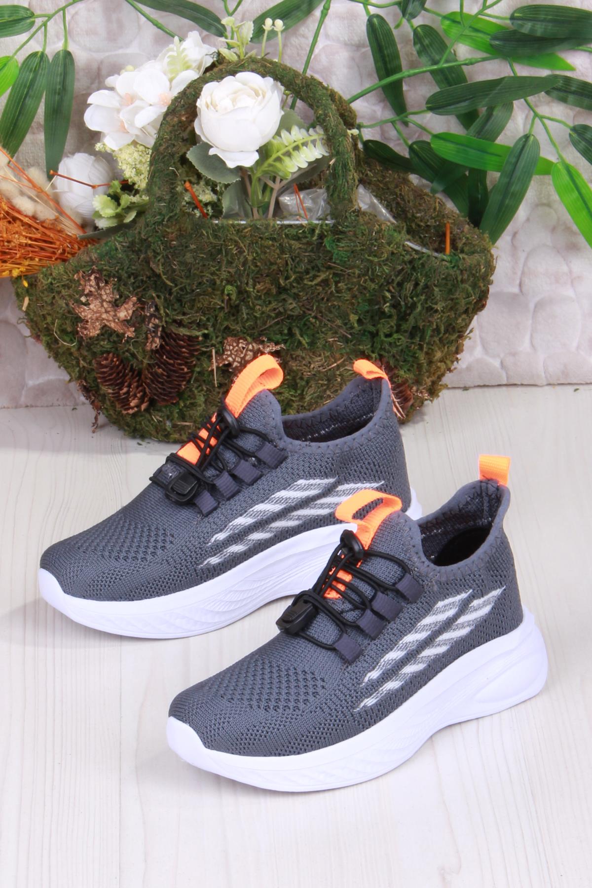 051507 Gossi Rahat Esnek Hafif Bağçıksız Tekstil Delikli Erkek Çocuk Ayakkabı - Görsel 4