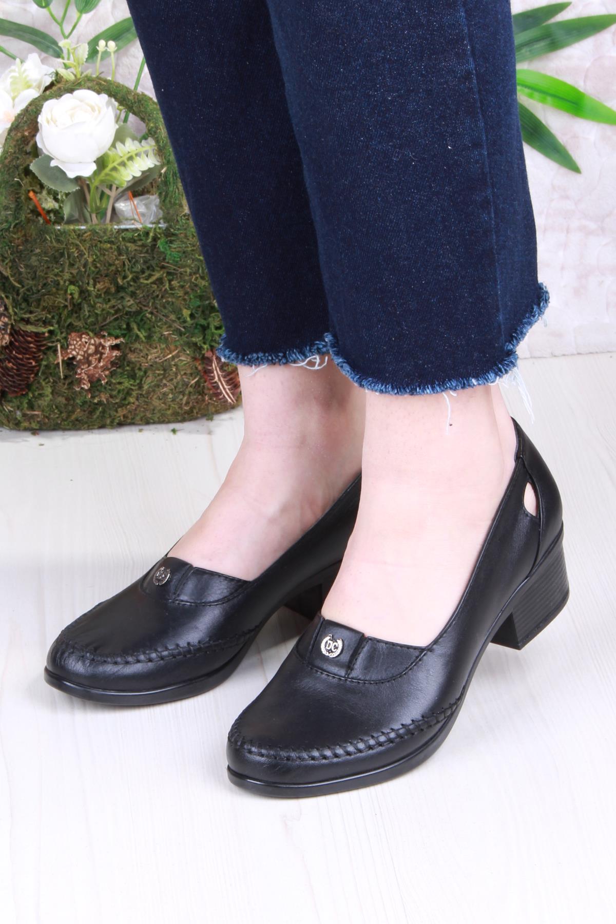 295 Rahat İç Ve Dış Hakiki Deri Kadın Ayakkabı - Görsel 3