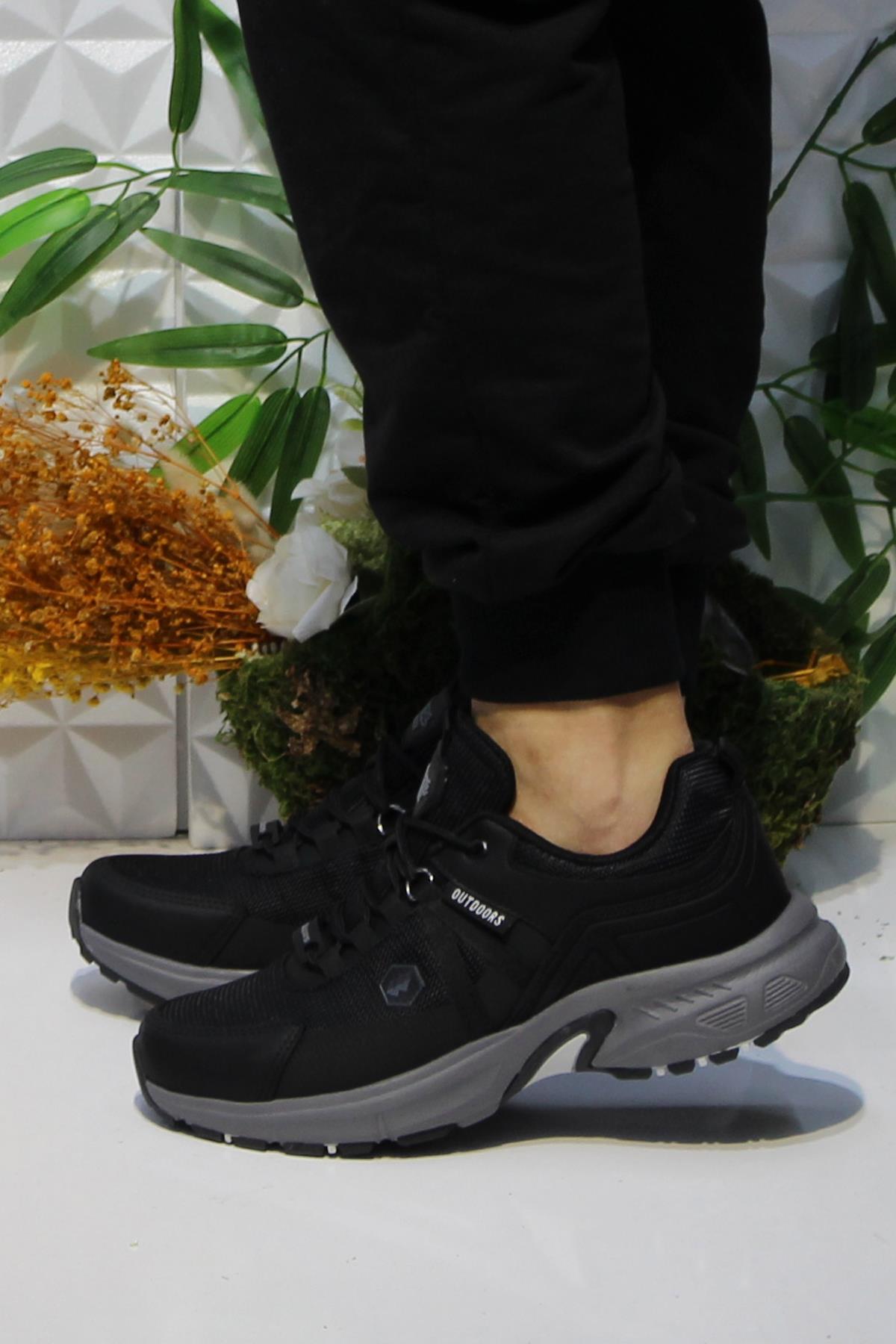 Wks 2709 Siyah Füme Rahat Outdoor Ayakkabı Erkek Ayakkabı - Görsel 4