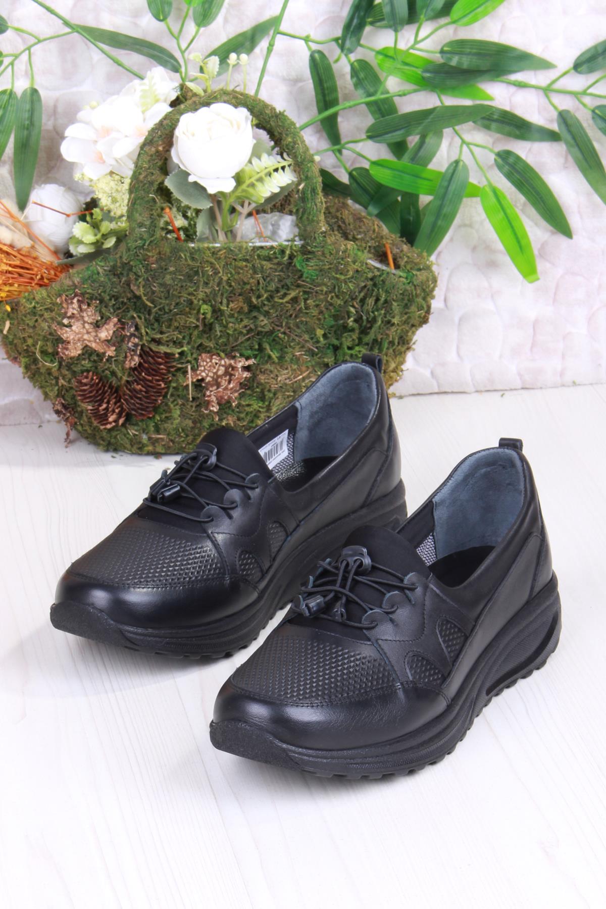 32020 Anatomik Hafif Rahat Hakiki Deri Kadın Ayakkabı - Görsel 3