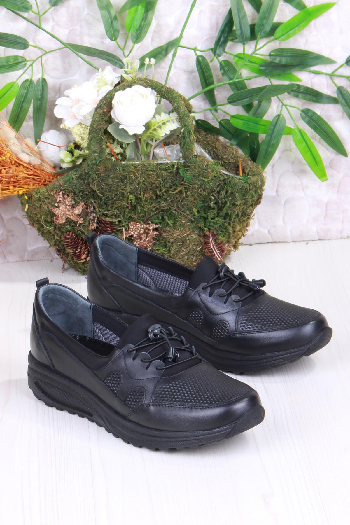 32020 Anatomik Hafif Rahat Hakiki Deri Kadın Ayakkabı - Görsel 5