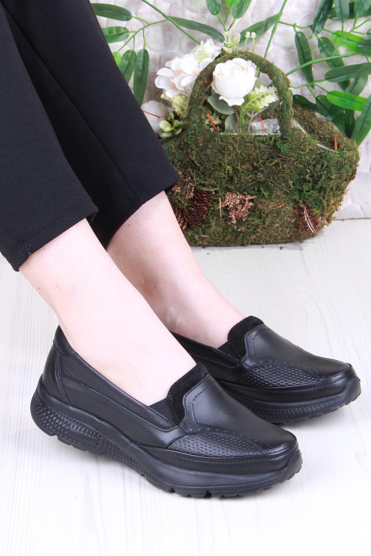 32040 Anatomik Hafif Rahat Hakiki Deri Kadın Ayakkabı - Görsel 2