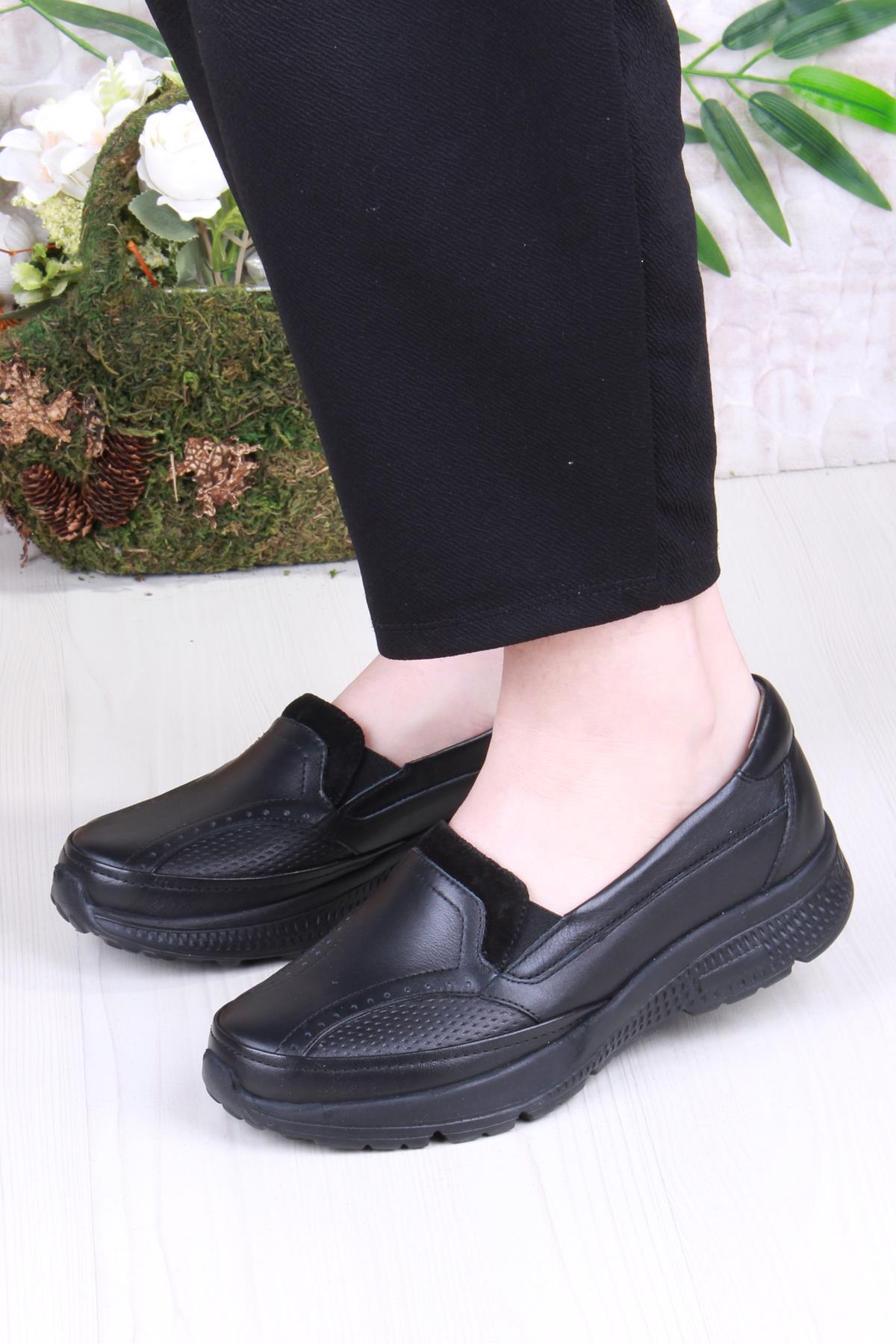 32040 Anatomik Hafif Rahat Hakiki Deri Kadın Ayakkabı - Görsel 3