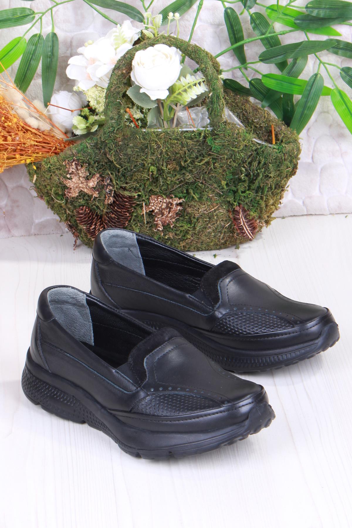 32040 Anatomik Hafif Rahat Hakiki Deri Kadın Ayakkabı - Görsel 4