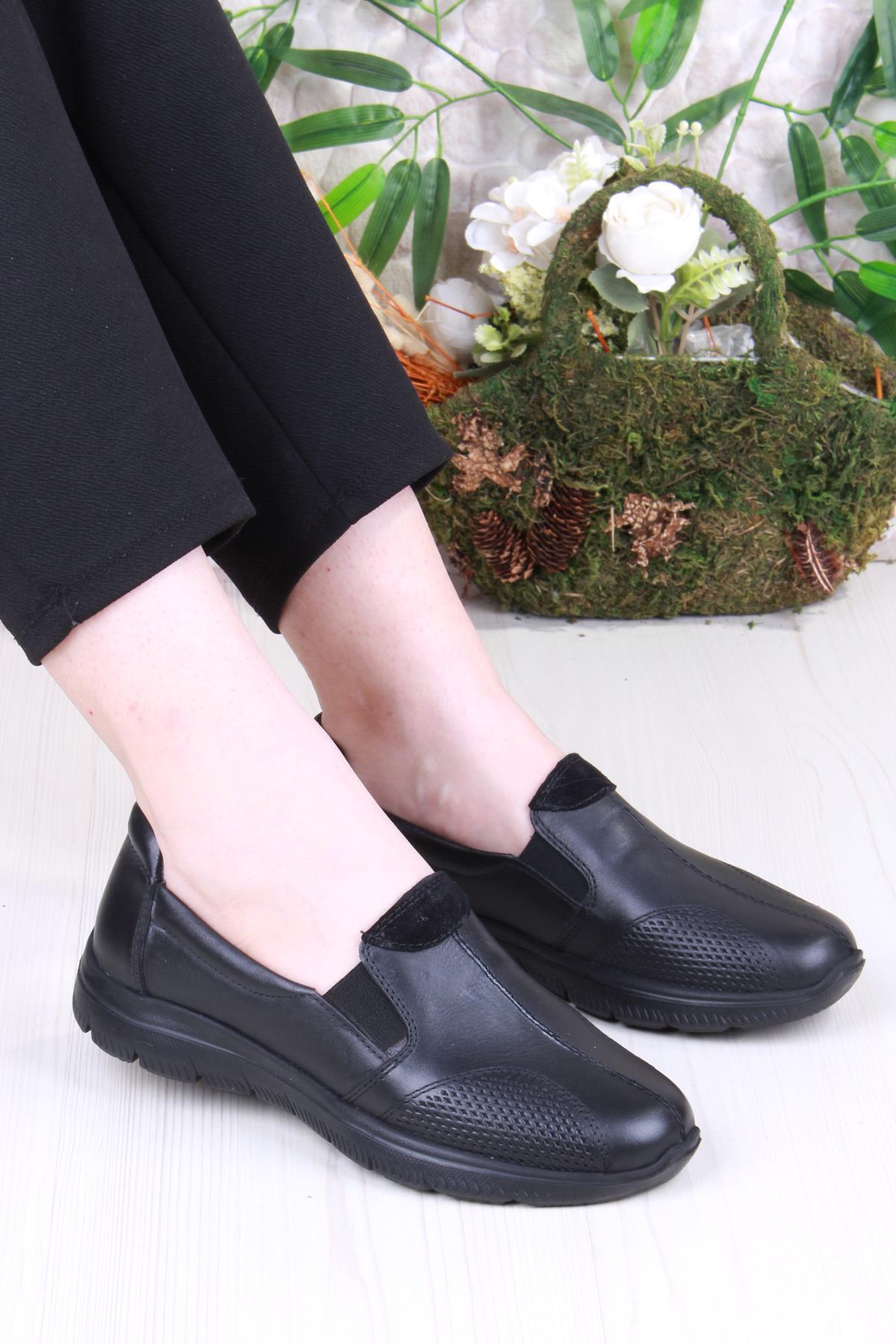 32028 Anatomik Hafif Rahat Hakiki Deri Kadın Ayakkabı - Görsel 2