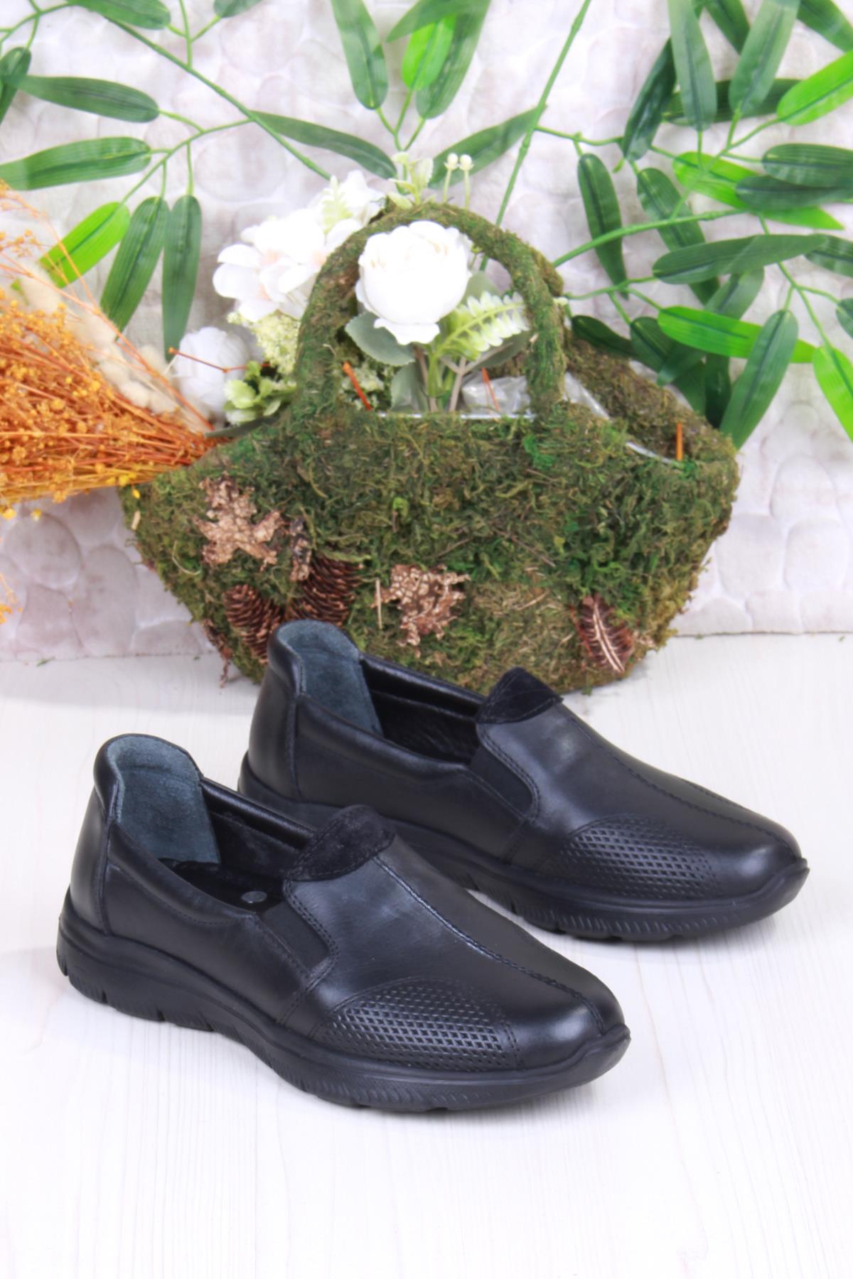 32028 Anatomik Hafif Rahat Hakiki Deri Kadın Ayakkabı - Görsel 4