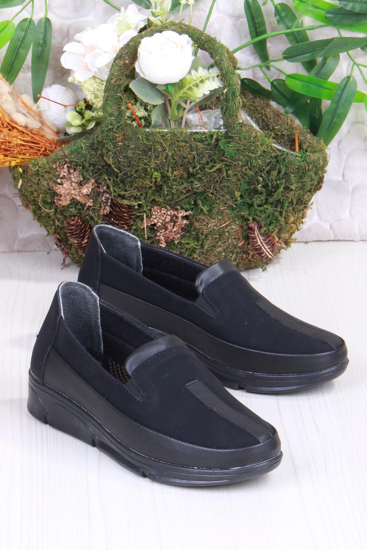 42213 Gnd Siyah Anatomik Rahat Kadın Ayakkabı - Görsel 4