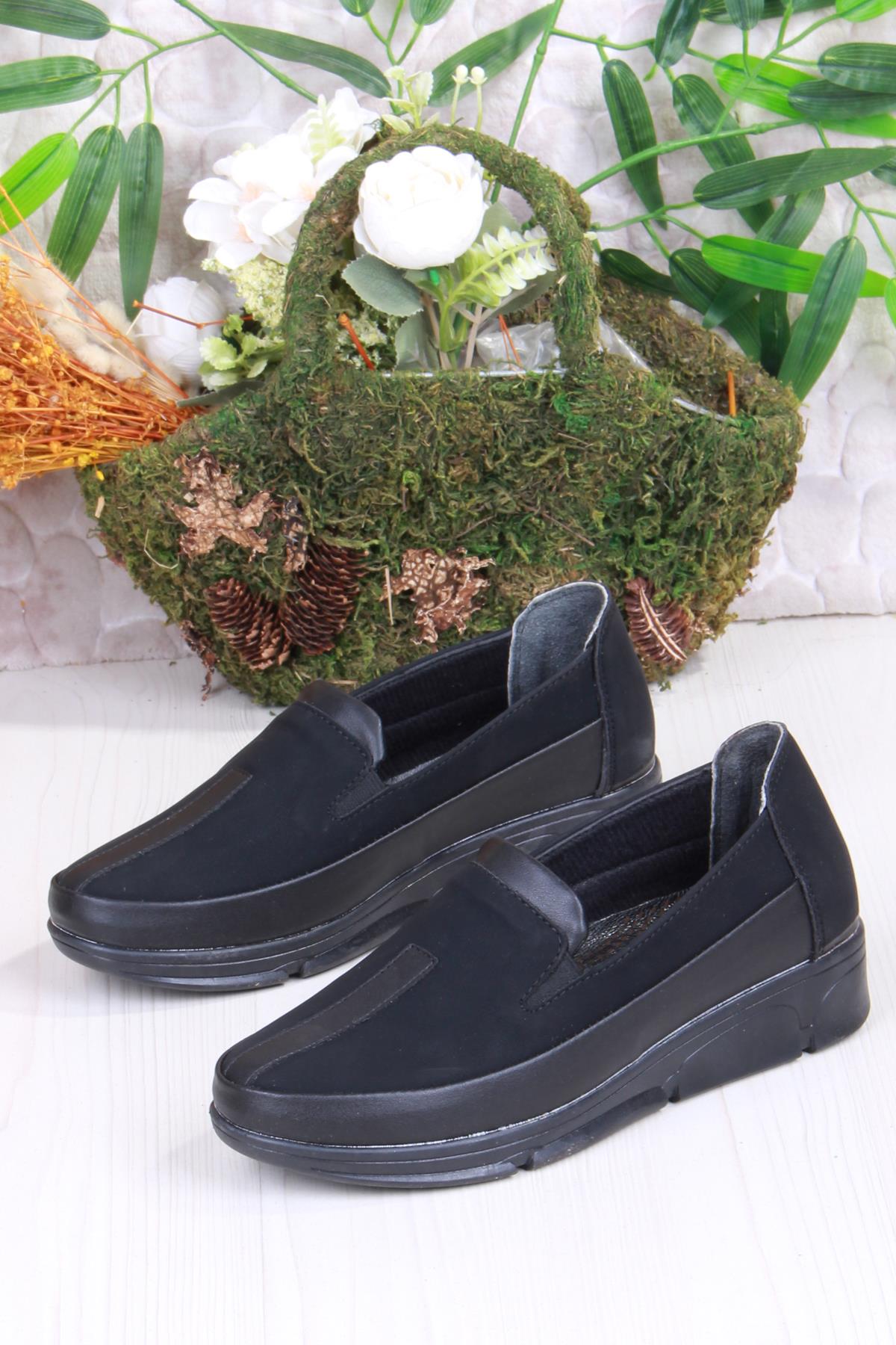 42213 Gnd Siyah Anatomik Rahat Kadın Ayakkabı - Görsel 5