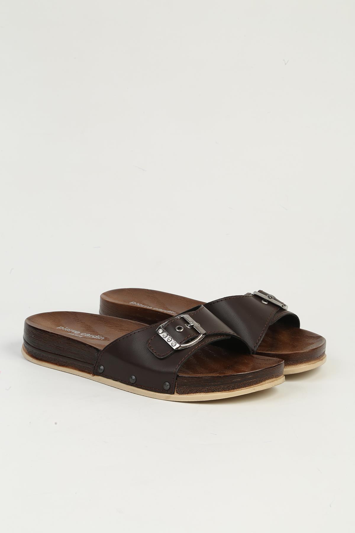 Kahve Kadın Terlik PC-7426 - Görsel 3