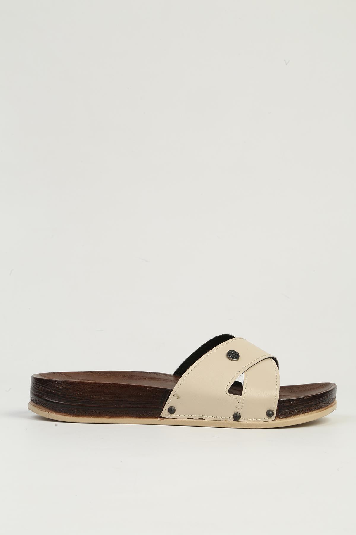 Krem Kadın Terlik PC-7425 - Görsel 2