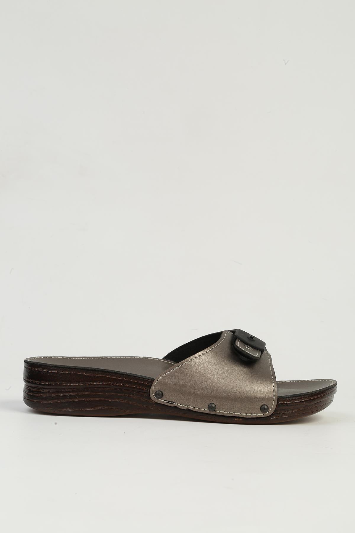 Gri Kadın Terlik PC-7265 - Görsel 2