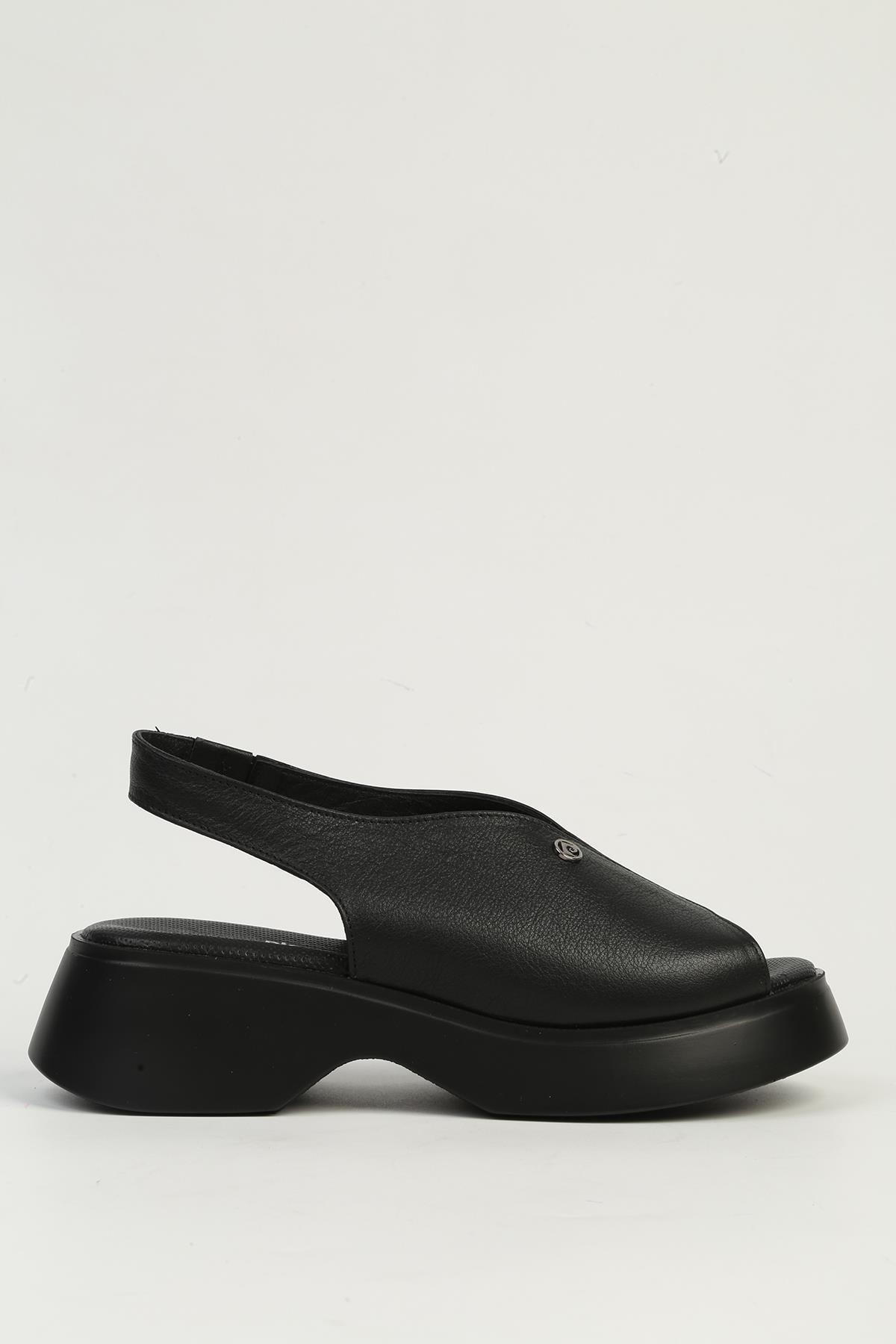 Siyah Kadın Topuklu Ayakkabı PC-7390 - Görsel 2